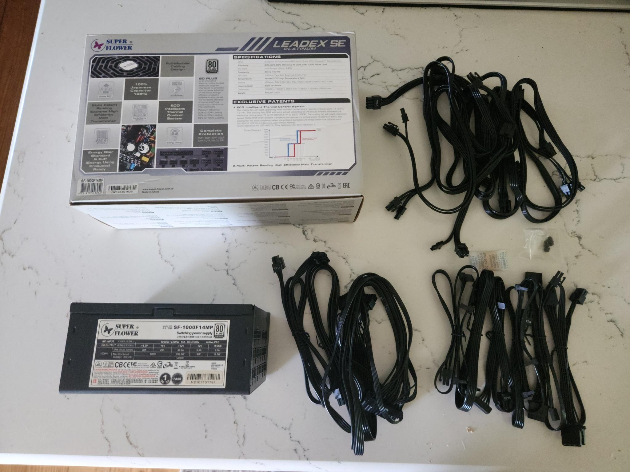 SUPER FLOWER LEADEX SE PLATINUM 1000w PSU Fully-modular