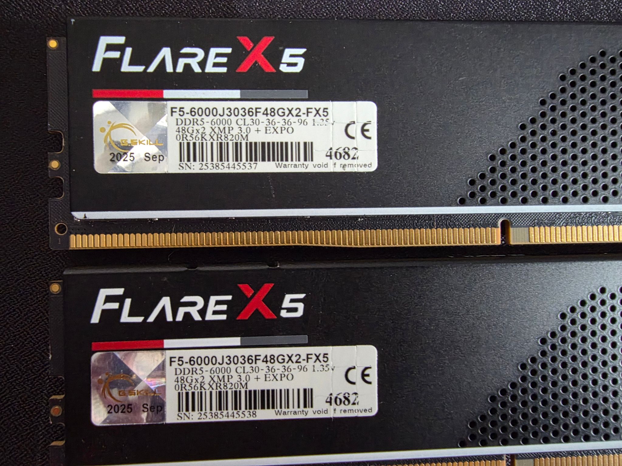 G.Skill Flare X5 96GB (2x48GB) DDR5-6000 CL30-36-36-96 (F5-6000J3036F48GX2-FX5)