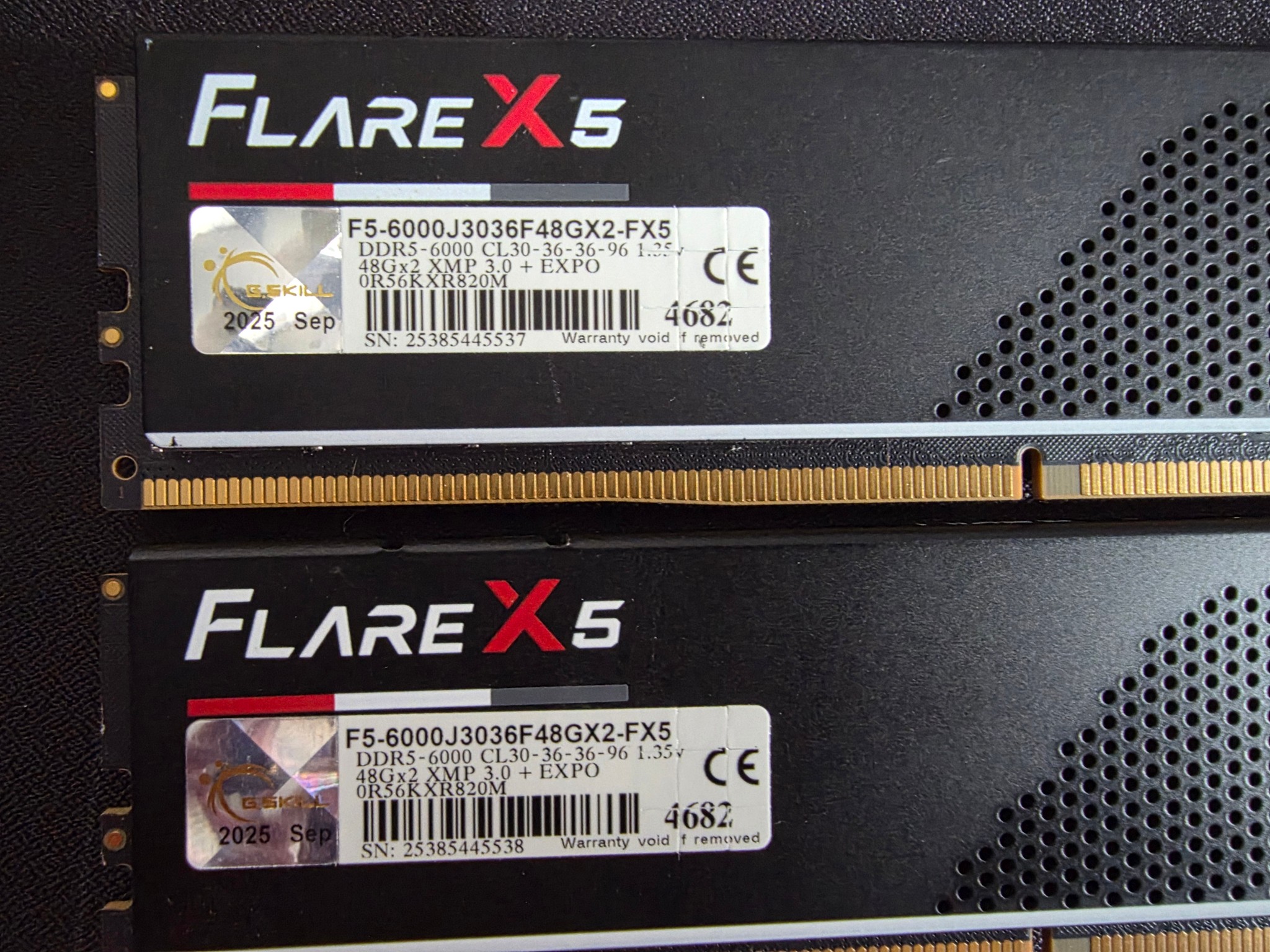 G.Skill Flare X5 96GB (2x48GB) DDR5-6000 CL30-36-36-96 (F5-6000J3036F48GX2-FX5)