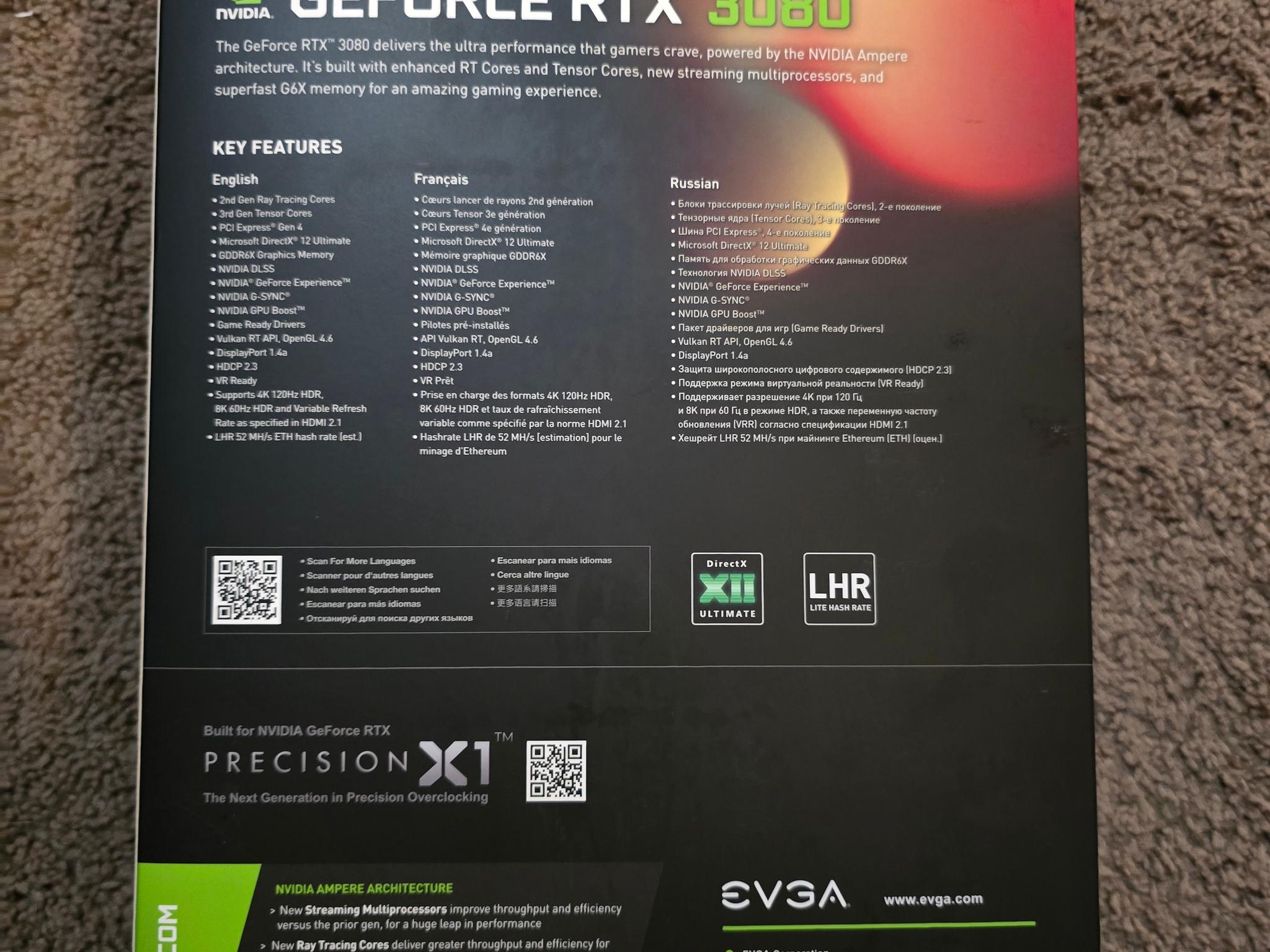 EVGA FTW3 Ultra Gaming GeForce RTX 3080 12GB LHR - Image 4
