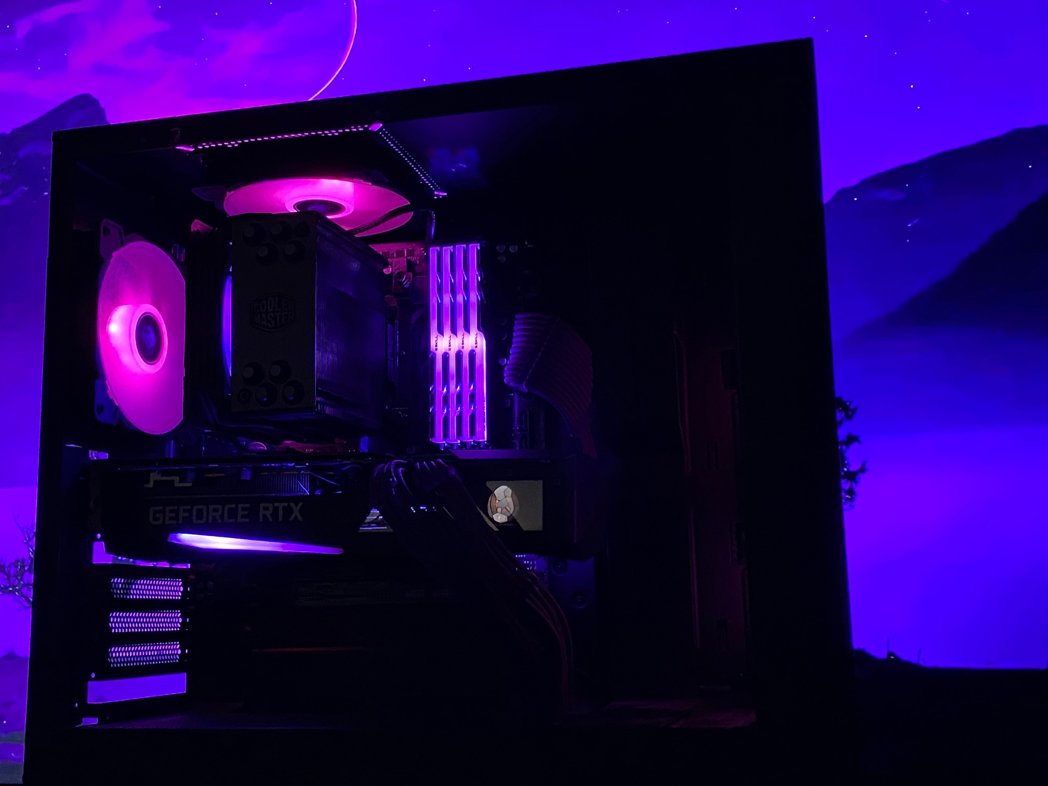 The Purple Rain (Custom PC, 32GB of RAM, 1.5TB's of storage, Ryzen 9 5900xt, RTX 3070 8GB)