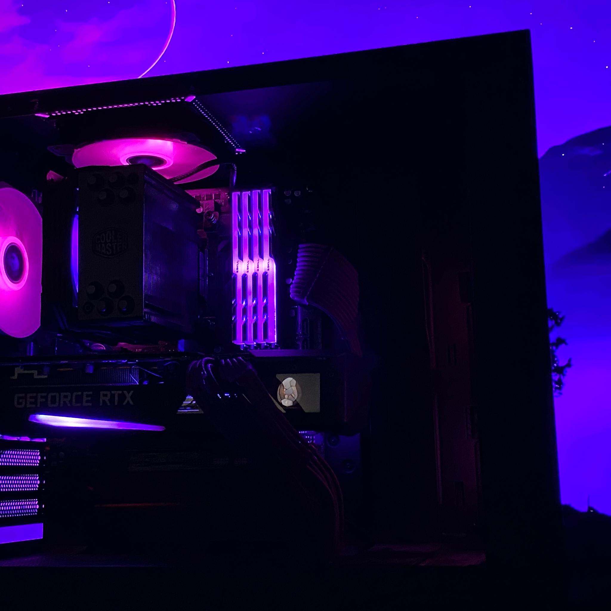 The Purple Rain (Custom PC, 32GB of RAM, 1.5TB's of storage, Ryzen 9 5900xt, RTX 3070 8GB)