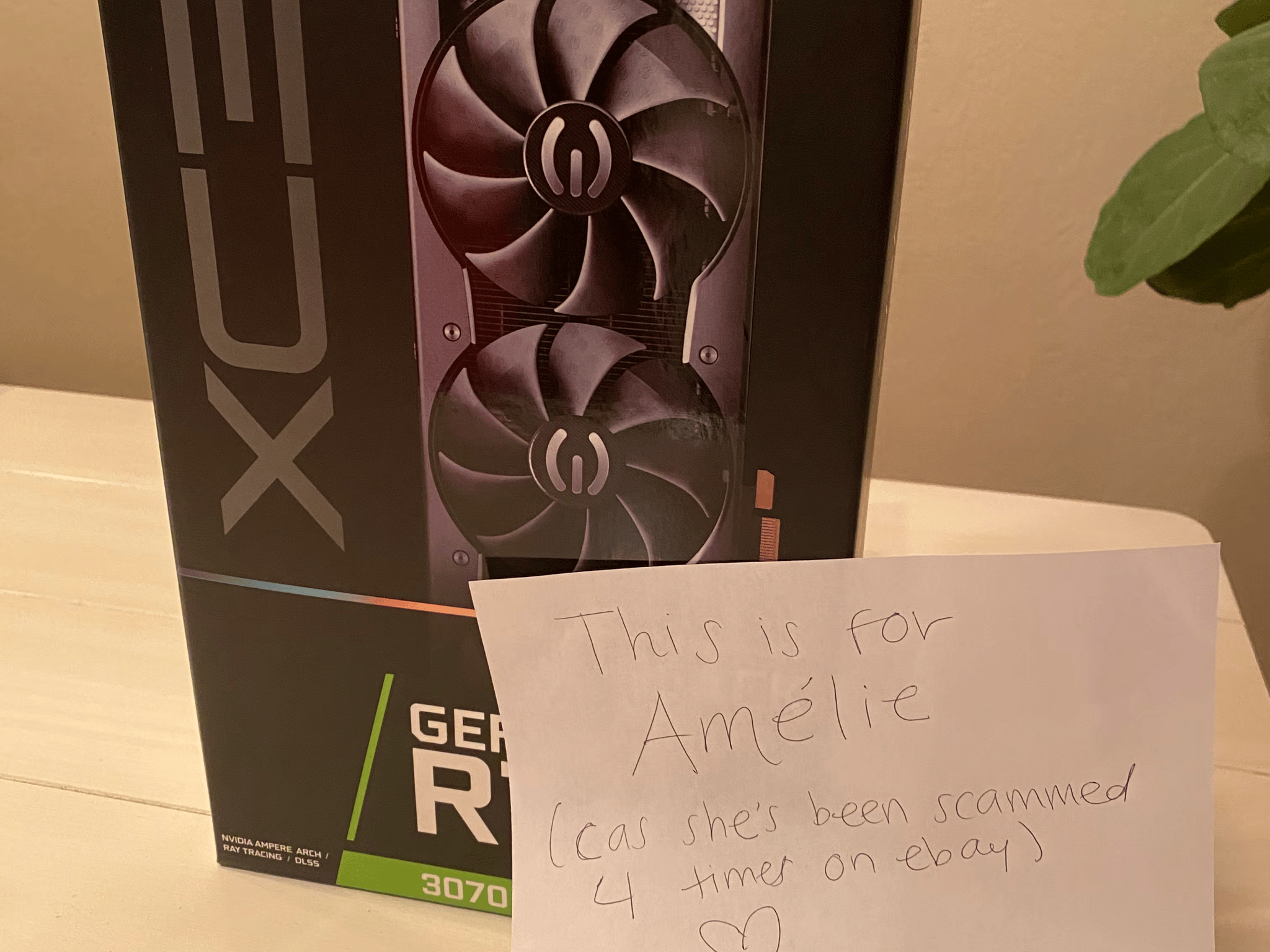 For Amelie: eVGA XC3 3070