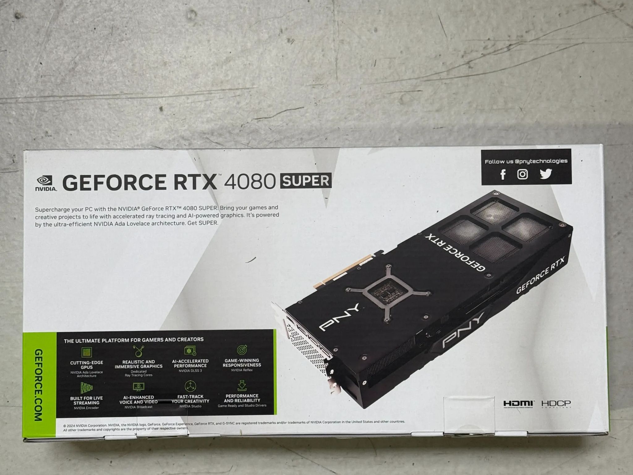 PNY RTX 4080 Super VERTO OC 16GB - Brand new sealed box !
