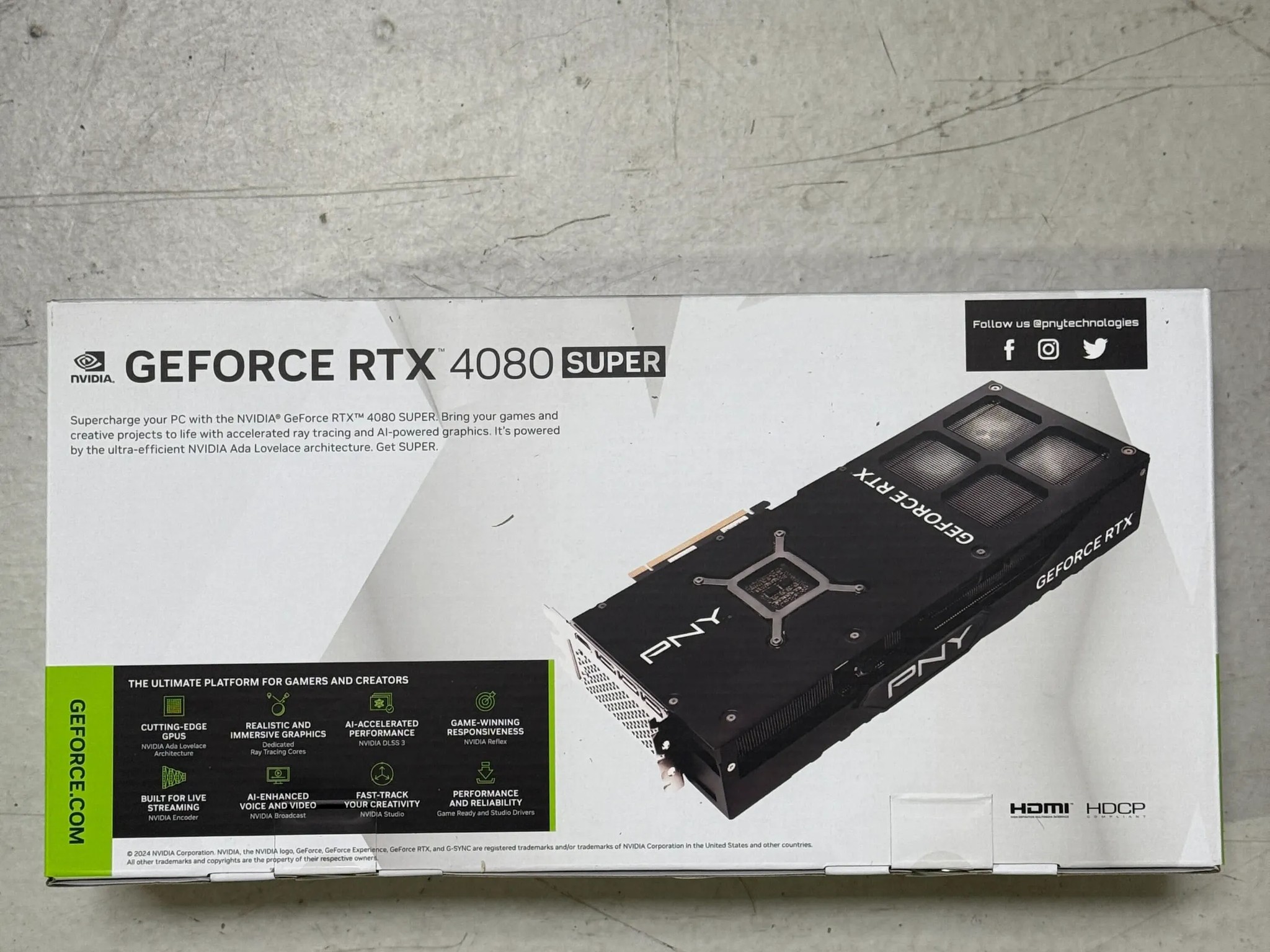 PNY RTX 4080 Super VERTO OC 16GB - Brand new sealed box !