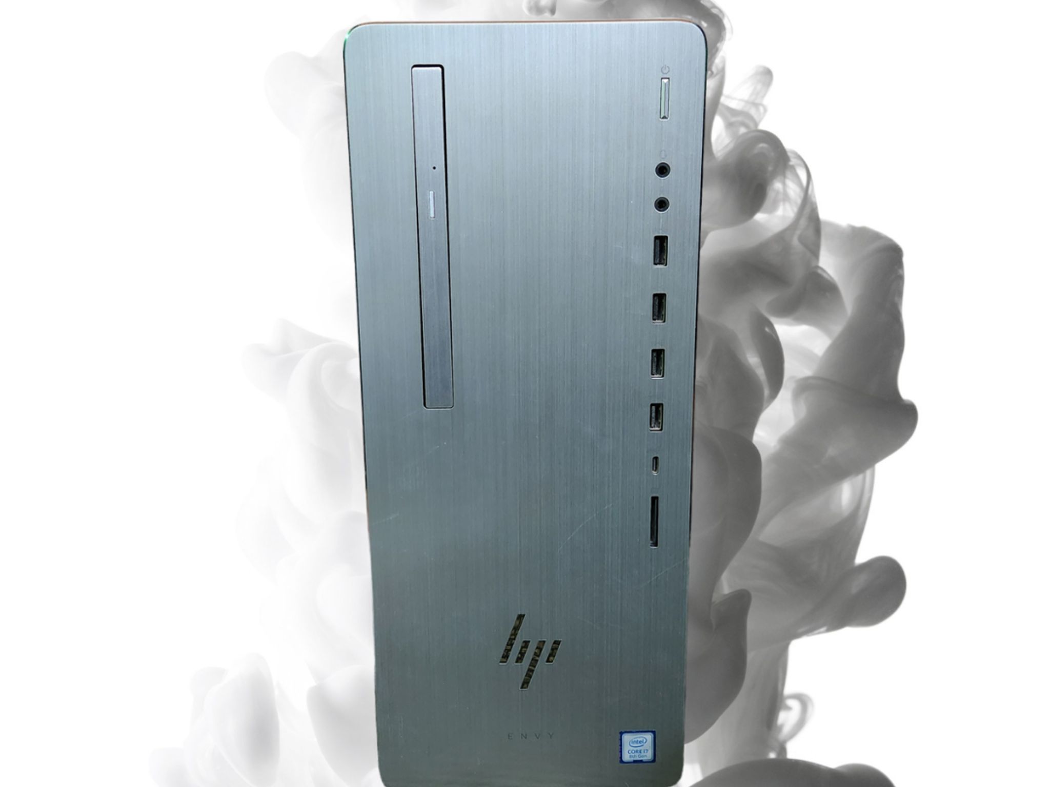 💪HP ENVY👀: I7 8700 | RX 550 4GB | 12GB RAM | 1.25 TB Storage | WiFi | DVD Drive | Silver Gaming PC