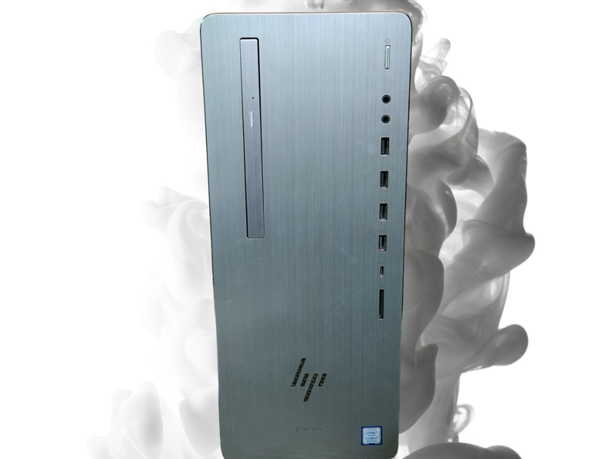 💪HP ENVY👀: I7 8700 | RX 550 4GB | 12GB RAM | 1.25 TB Storage | WiFi | DVD Drive | Silver Gaming PC