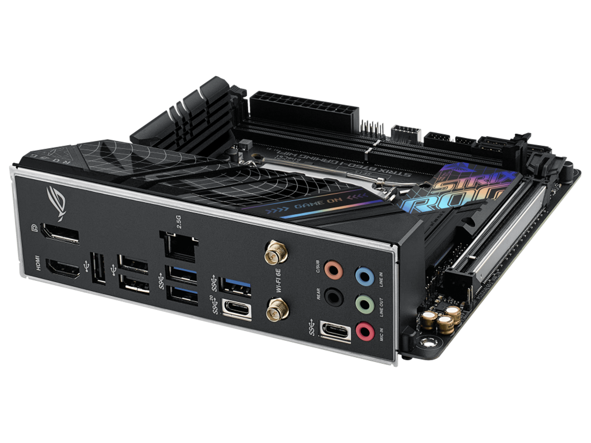 ASUS ROG STRIX B760-I GAMING WIFI Intel LGA 1700 B760 MicroATX Desktop Motherboard A