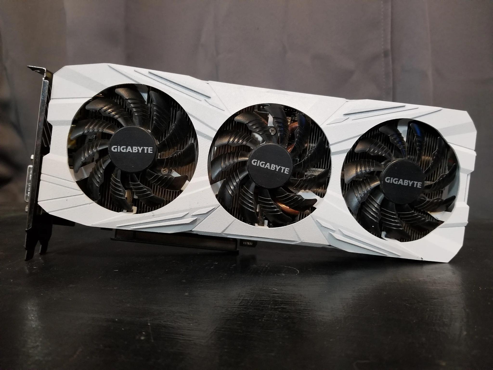 gtx 1080ti 11gb. custom painted white.