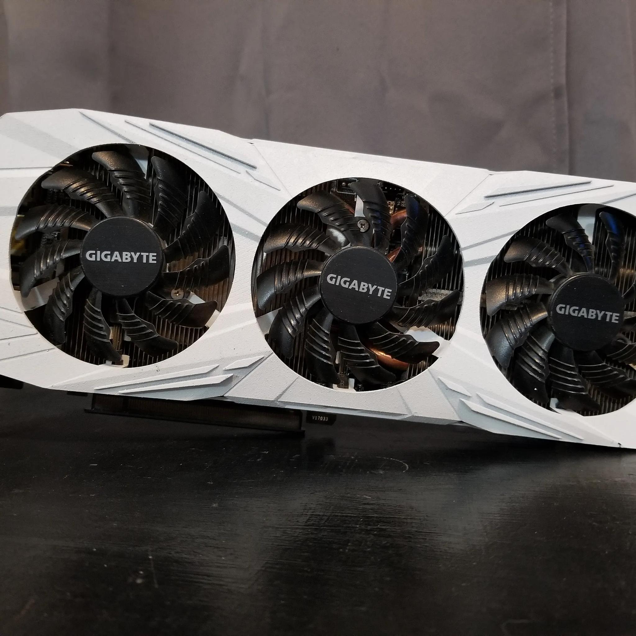 gtx 1080ti 11gb. custom painted white.