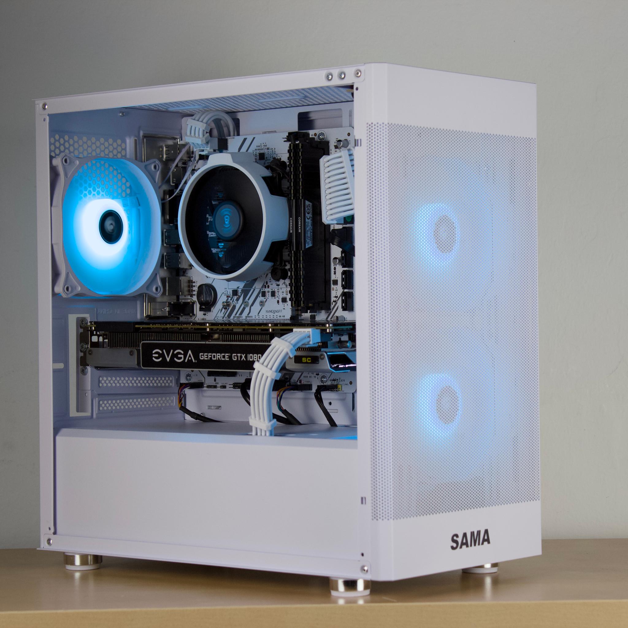 ❄️🧊Budget White PC - GTX 1080, Ryzen 5 2600, 16GB DDR4, 1TB SSD❄️🧊- WiFi/BT