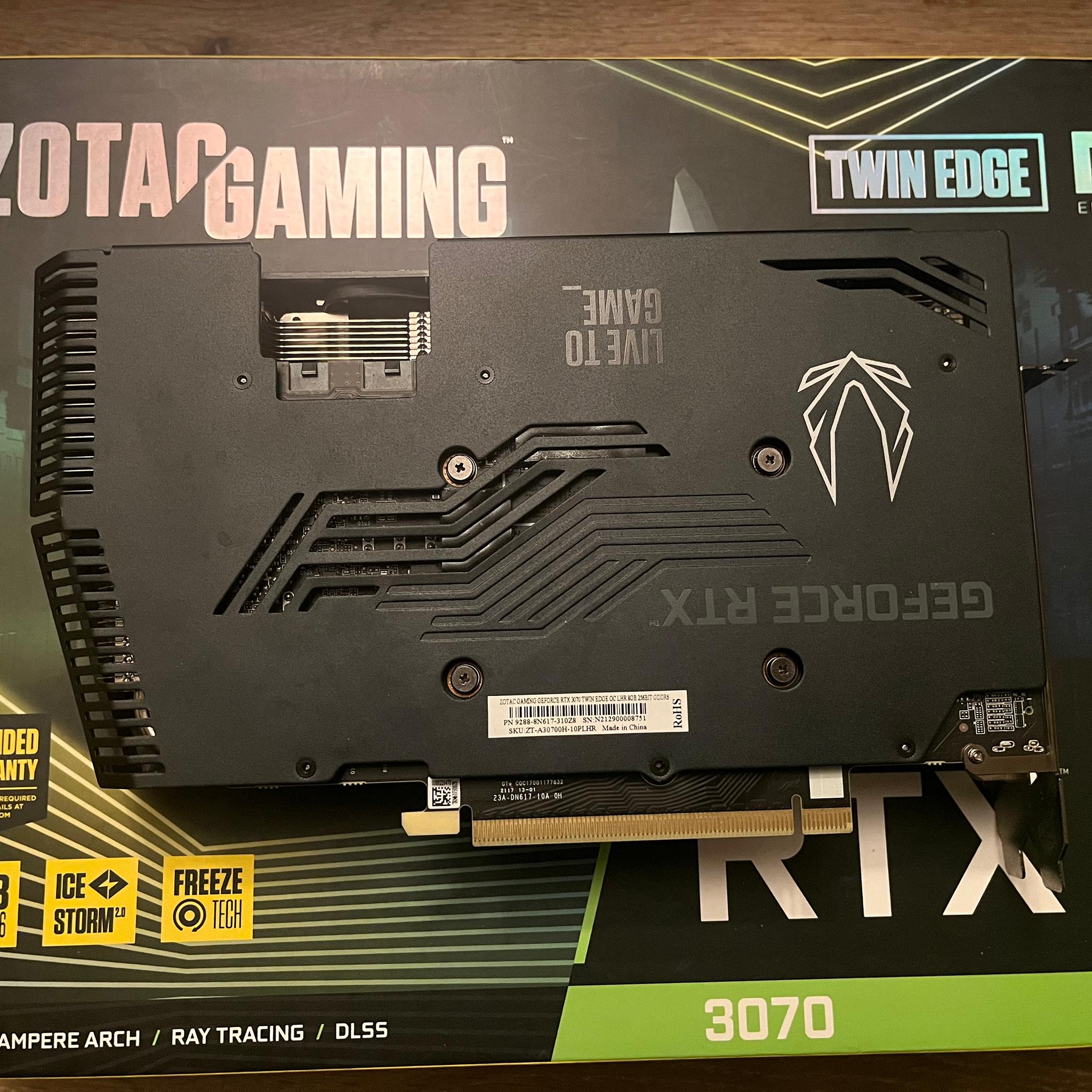 RTX 3070 Zantac gaming twin edge OC