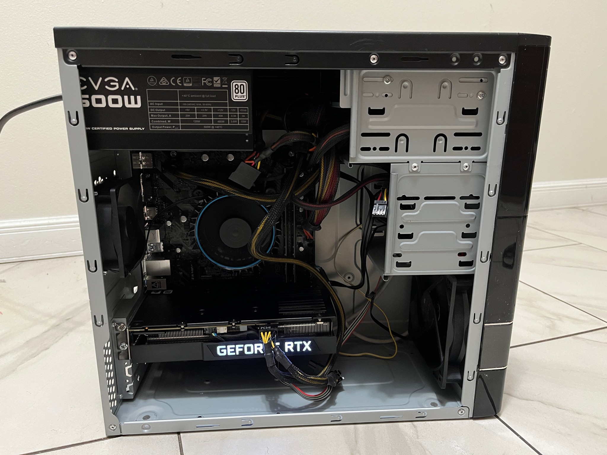 NVIDIA RTX 3060 Ti, Intel i3-12100, 16GB RAM, 512GB SSD - High FPS Office Gaming PC w/ Wi-Fi & BT