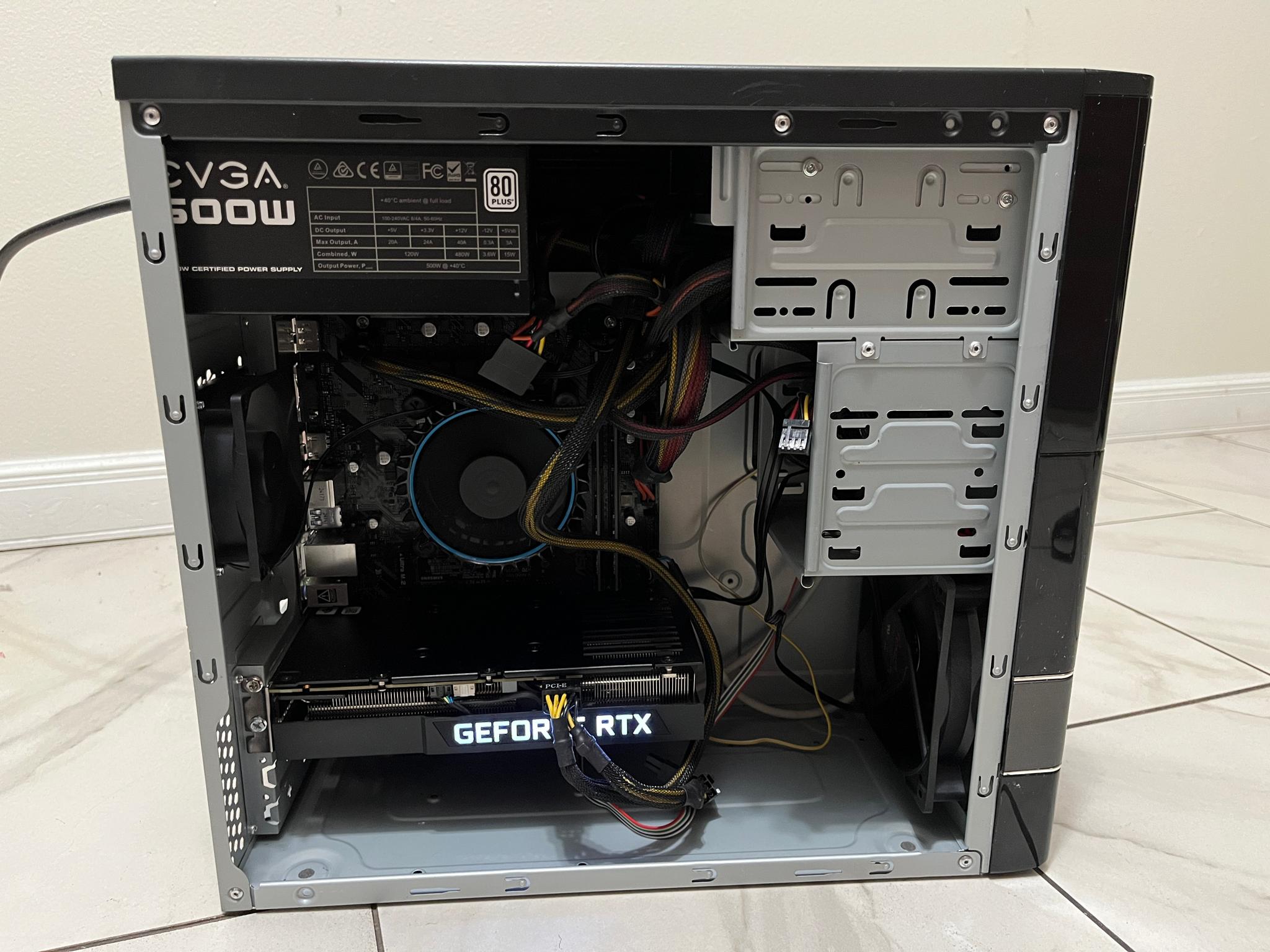 NVIDIA RTX 3060 Ti, Intel i3-12100, 16GB RAM, 512GB SSD - High FPS Sleeper Gaming PC w/ Wi-Fi & BT