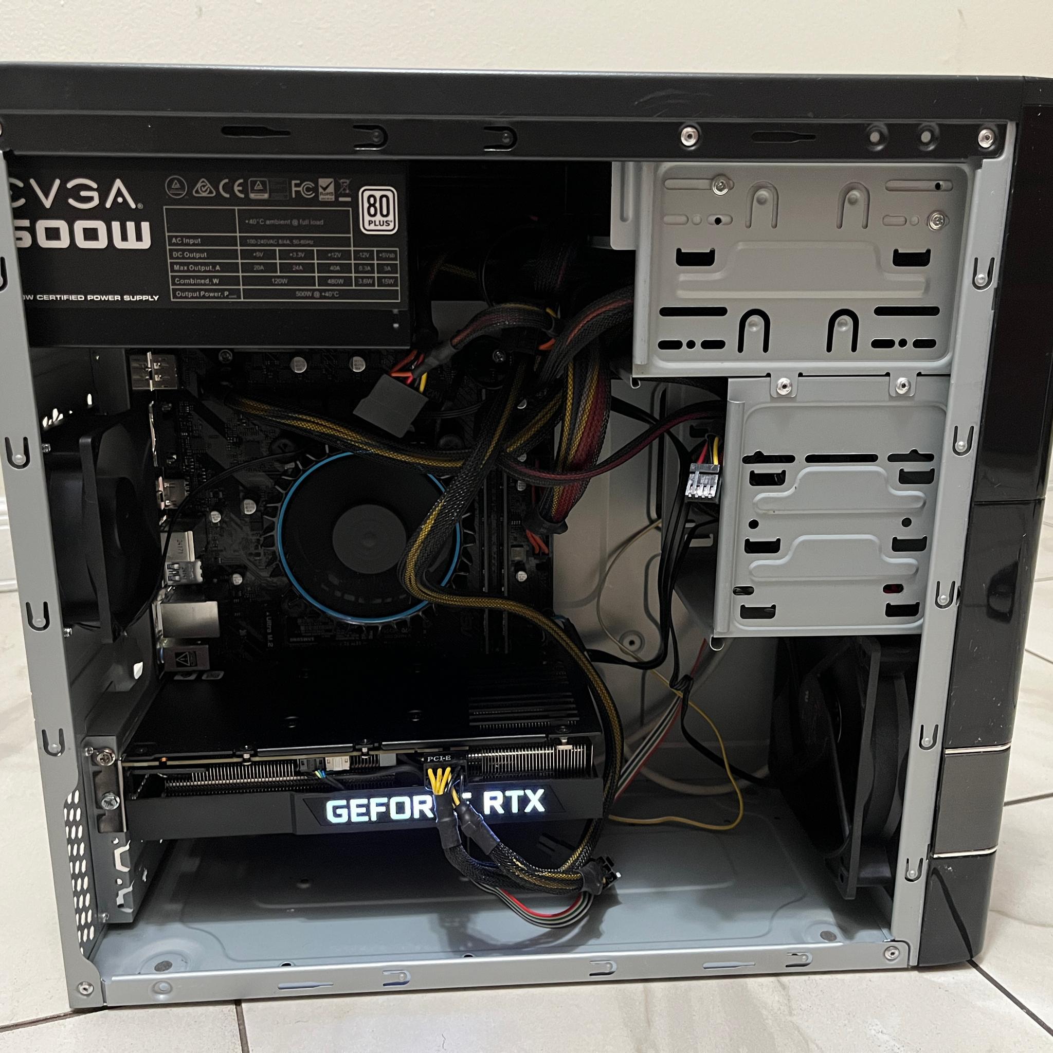 NVIDIA RTX 3060 Ti, Intel i3-12100, 16GB RAM, 512GB SSD - High FPS Office Gaming PC w/ Wi-Fi & BT