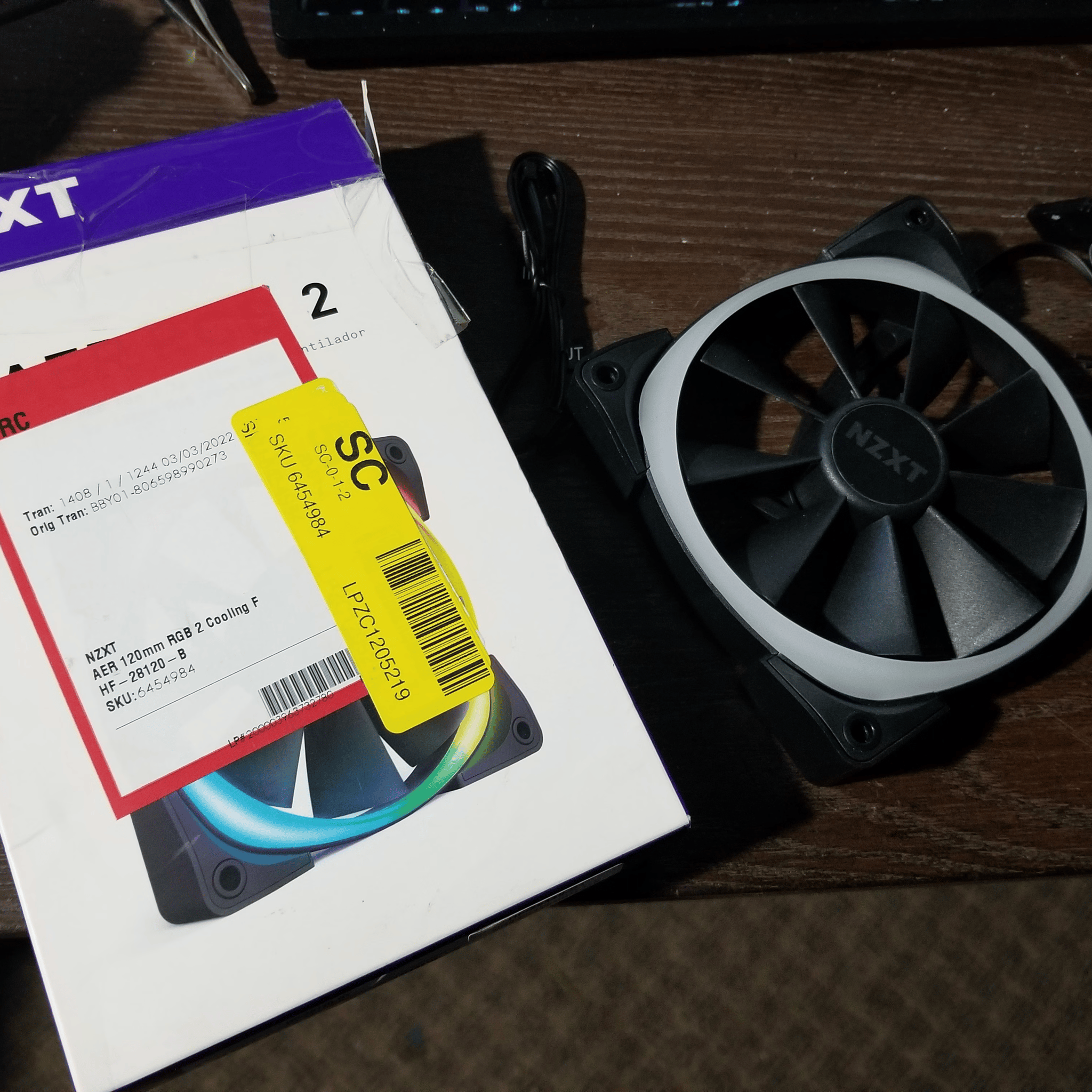 nzxt aer rgb fan 120mm