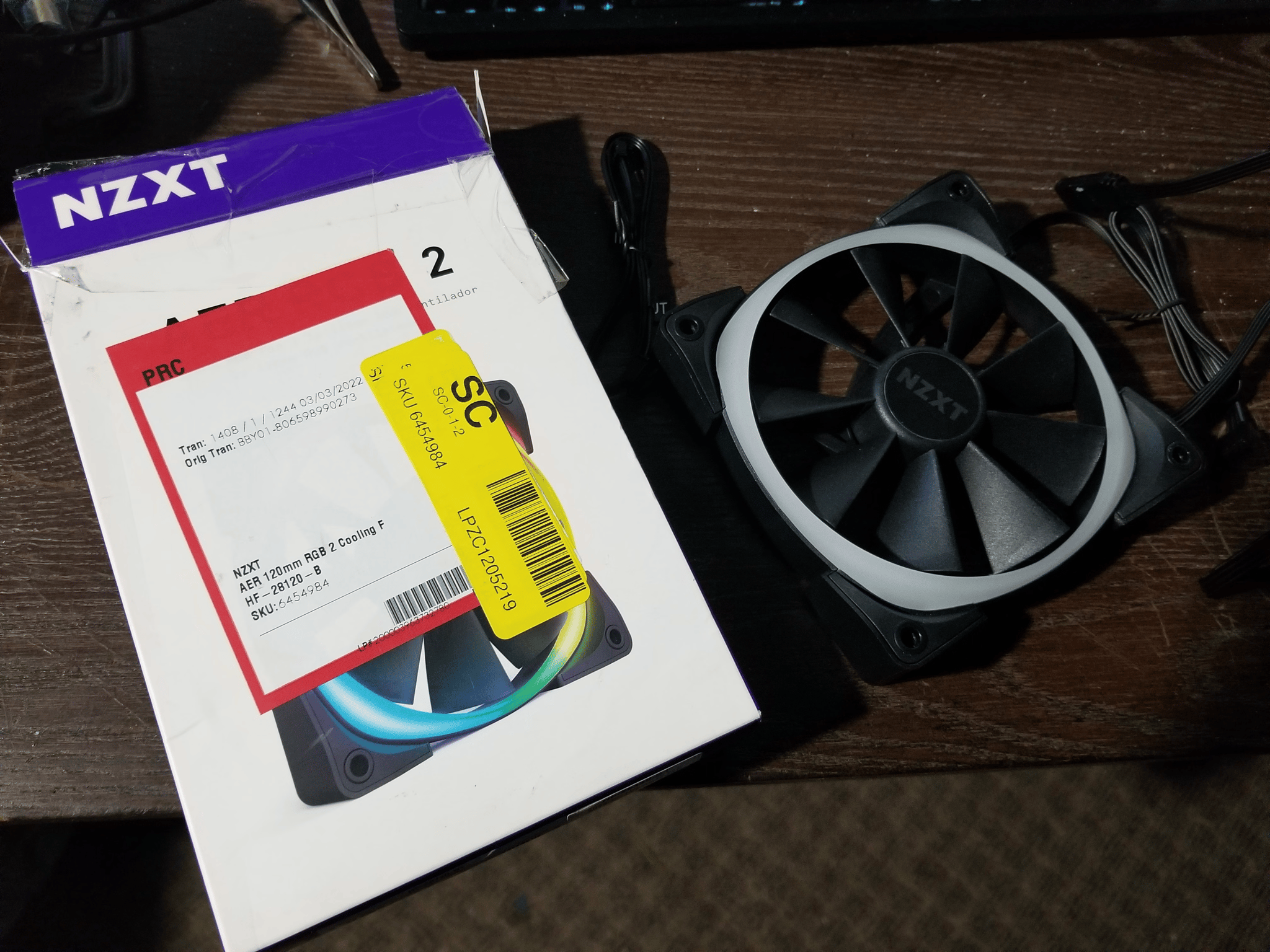 nzxt aer rgb fan 120mm