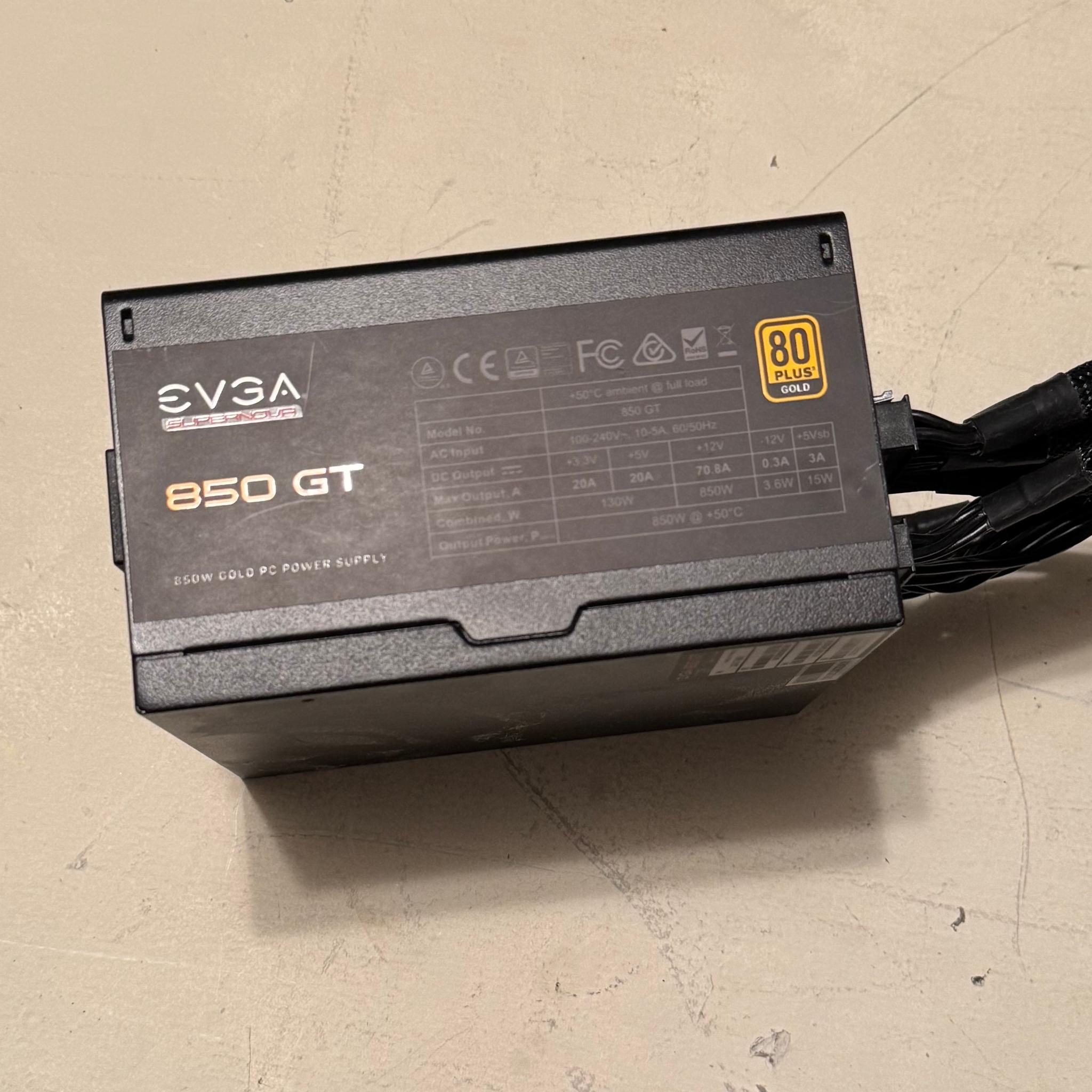 EVGA SuperNOVA 850 GT 850 W 80+ Gold Certified Fully Modular ATX Power Supply