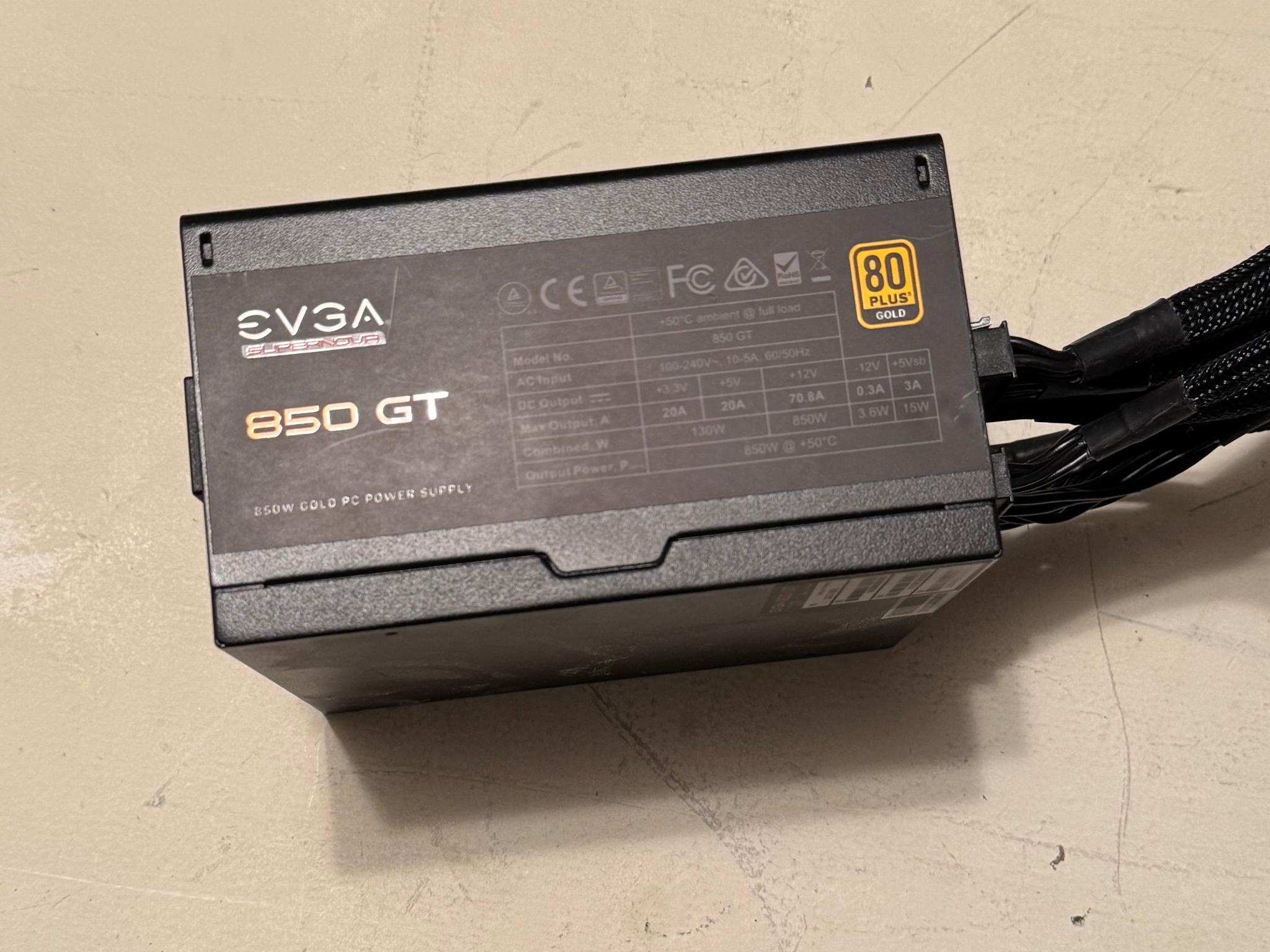 EVGA SuperNOVA 850 GT 850 W 80+ Gold Certified Fully Modular ATX Power Supply