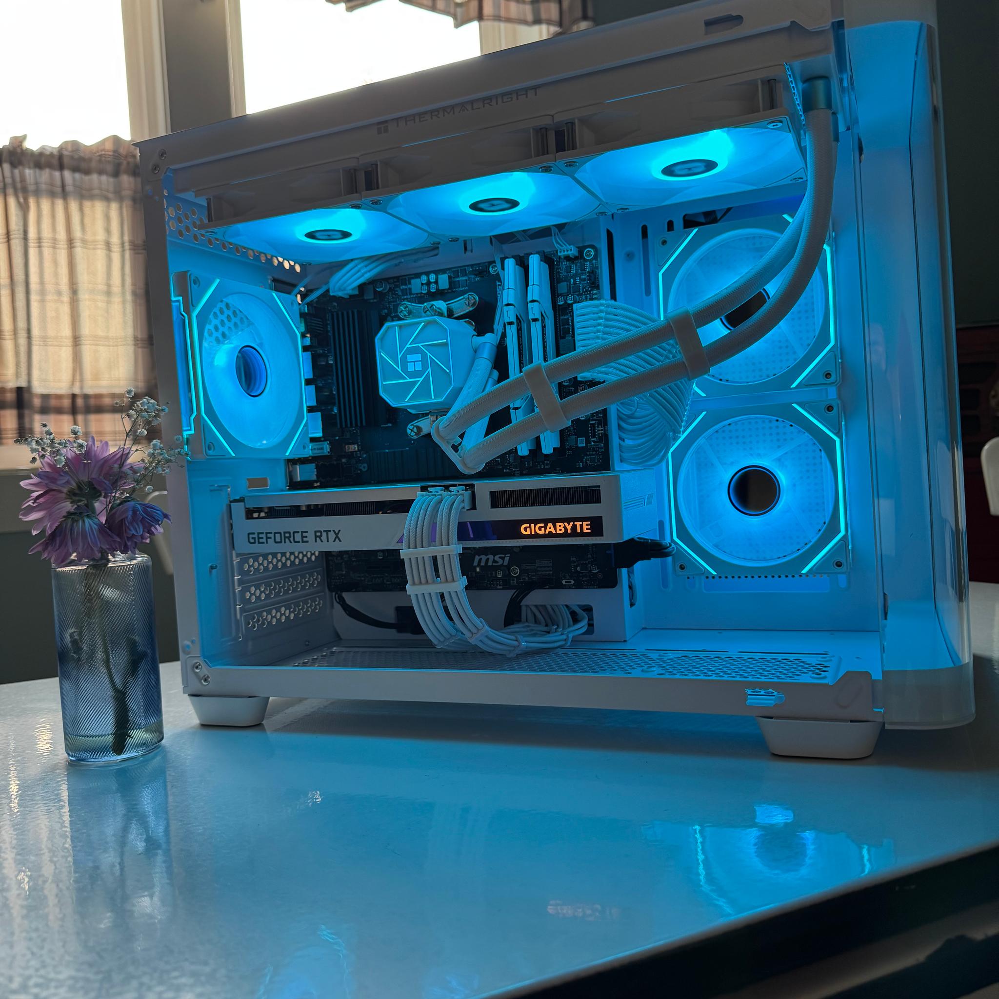 White Nova | Custom Gaming PC | 3060 TI - R5  5600G - 32GB Ram - 1 TB Nvme