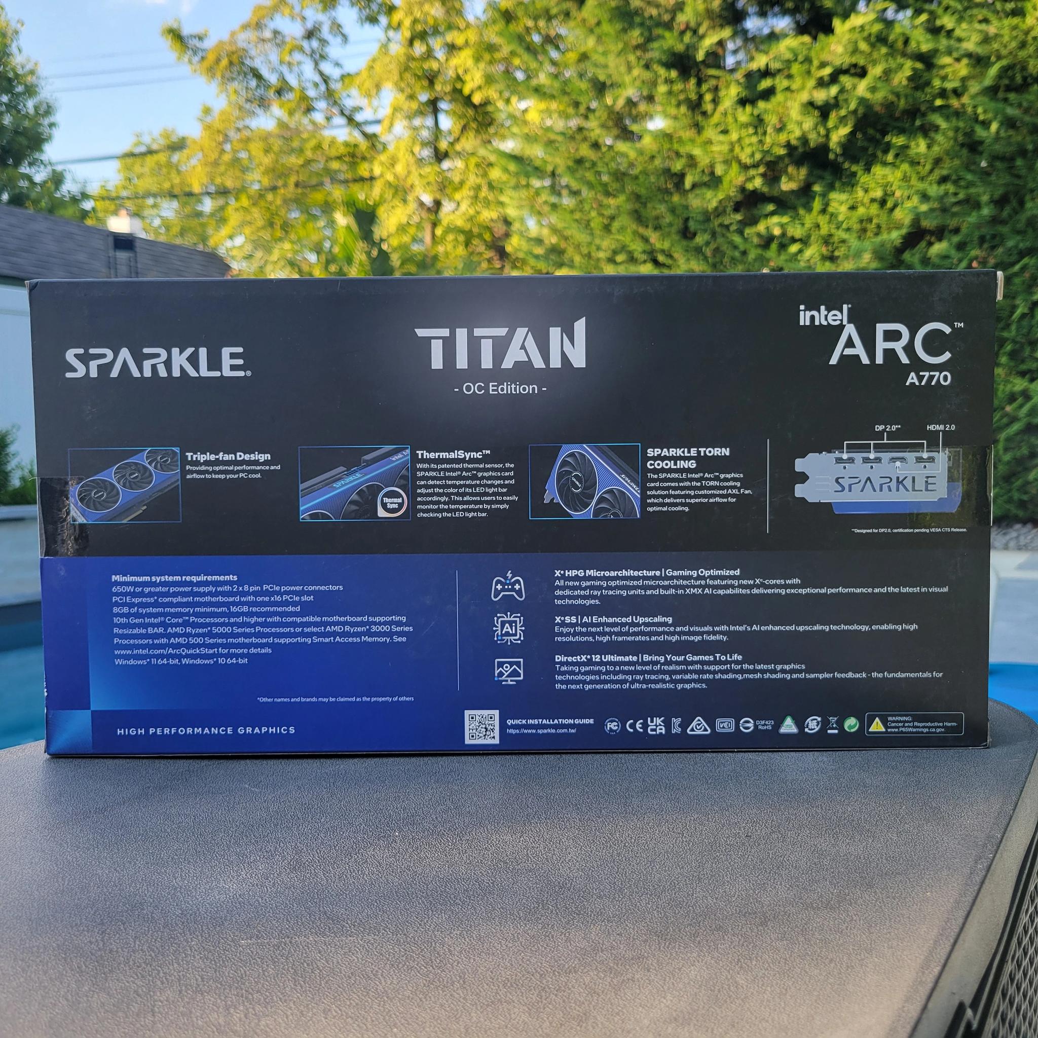 Intel Arc A770 16GB (Sparkle TITAN) - Brand New