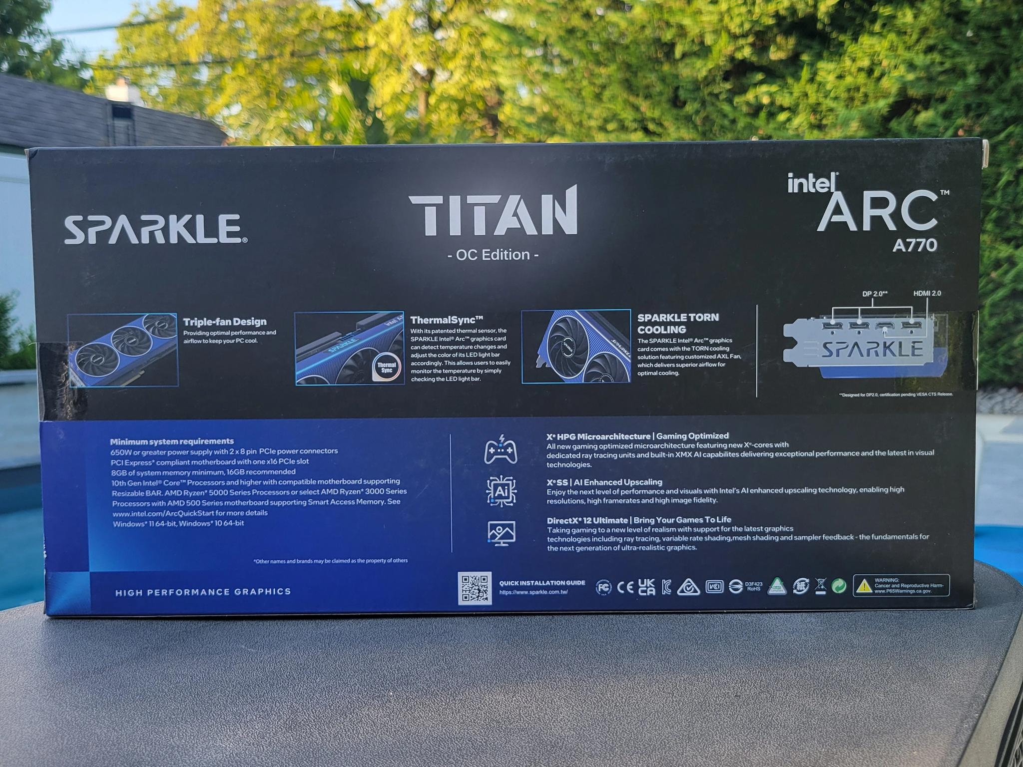 Intel Arc A770 16GB (Sparkle TITAN) - Brand New