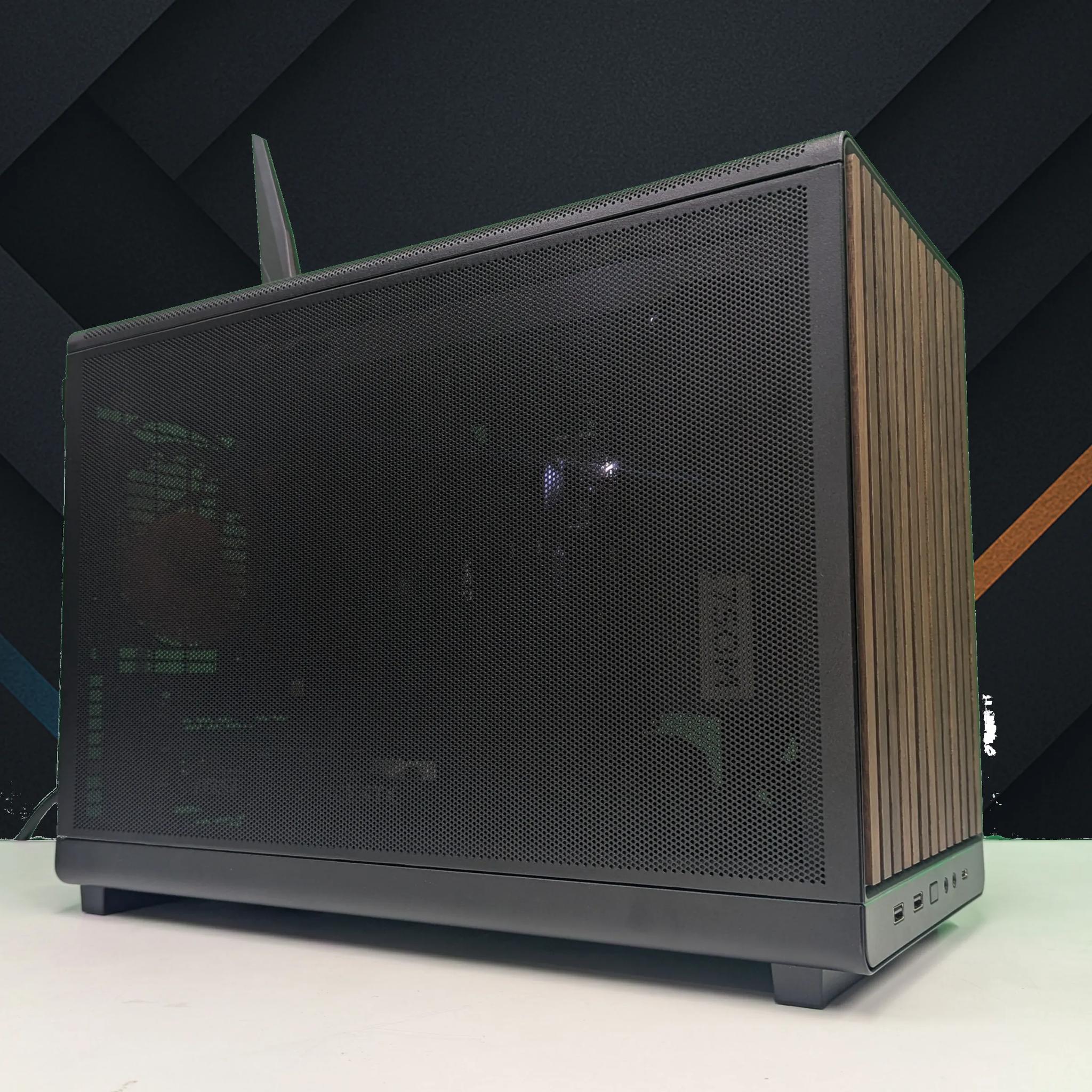 🌳 Mahogany | 🔹 RTX 4060 Ti 8GB | 🔹 AMD 8400F | Clean Wood Build | 16GB DDR5 | 1TB NVMe