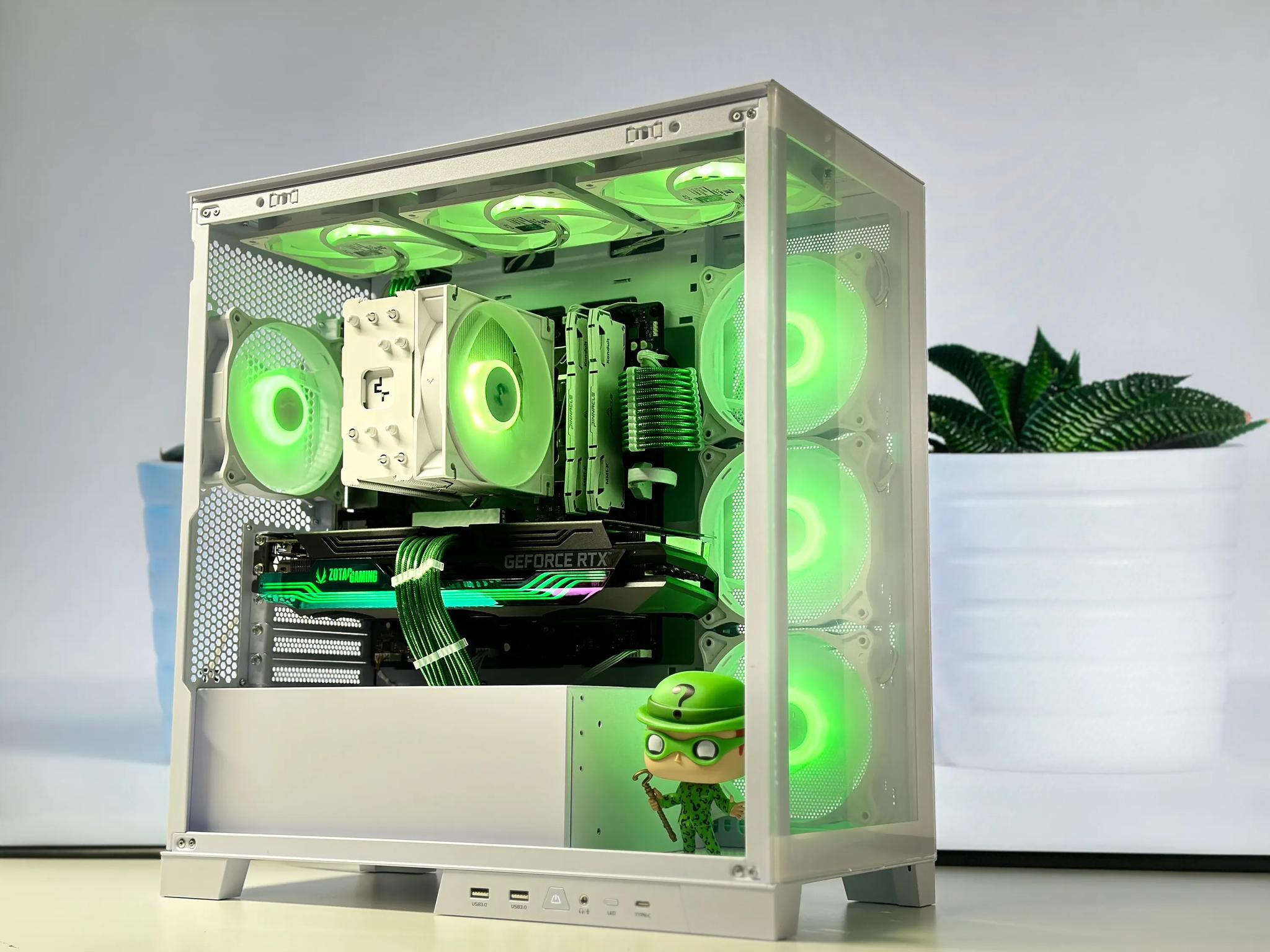 🖤💚❔The Riddler- Nvidia RTX 3070 Ti-AMD Ryzen 7 5700G 8-Core-32GB DDR4-1TB NVME