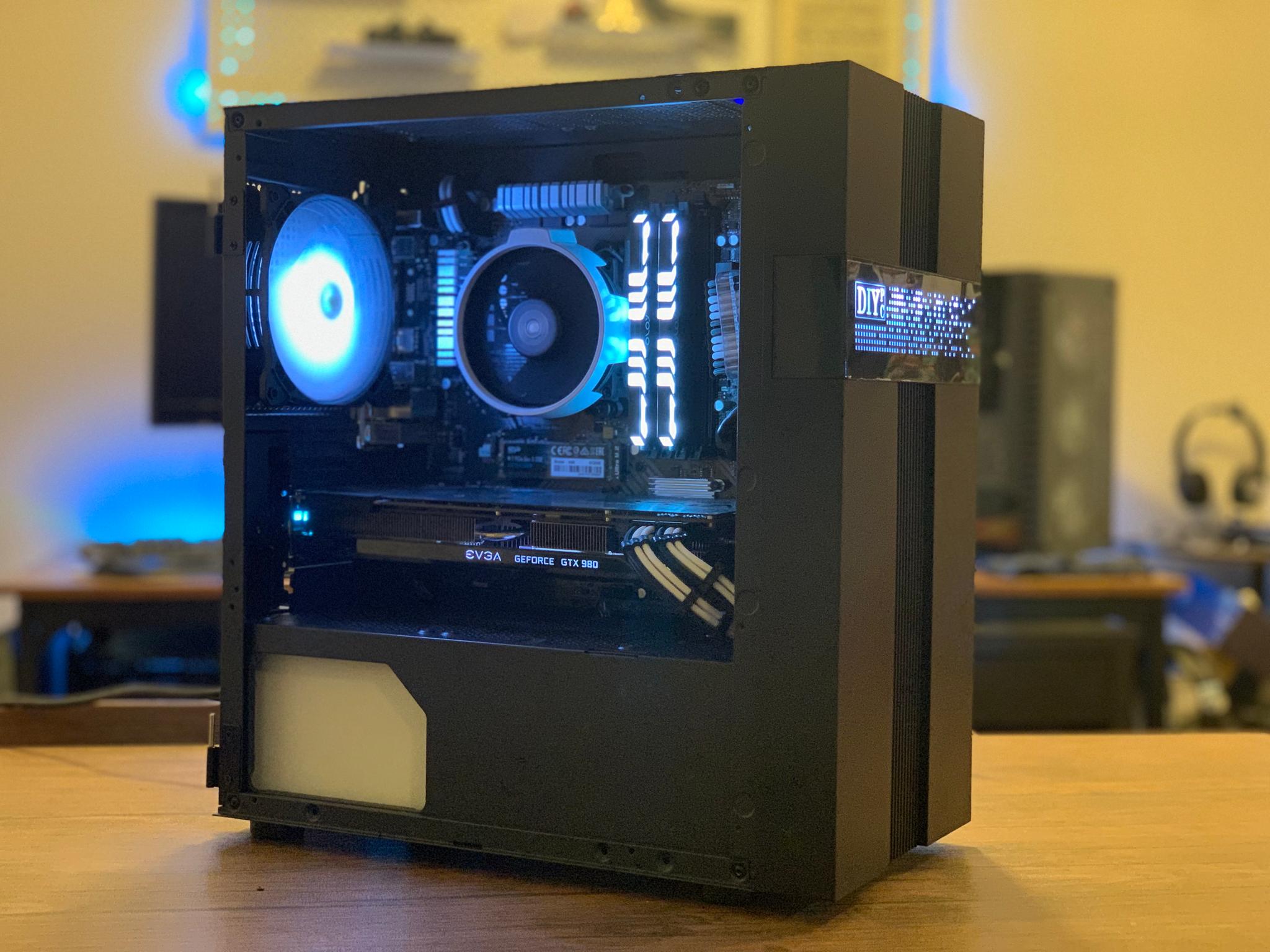 Black/White Gaming PC (Ryzen 5 2600 + GTX 980)w/ wifi