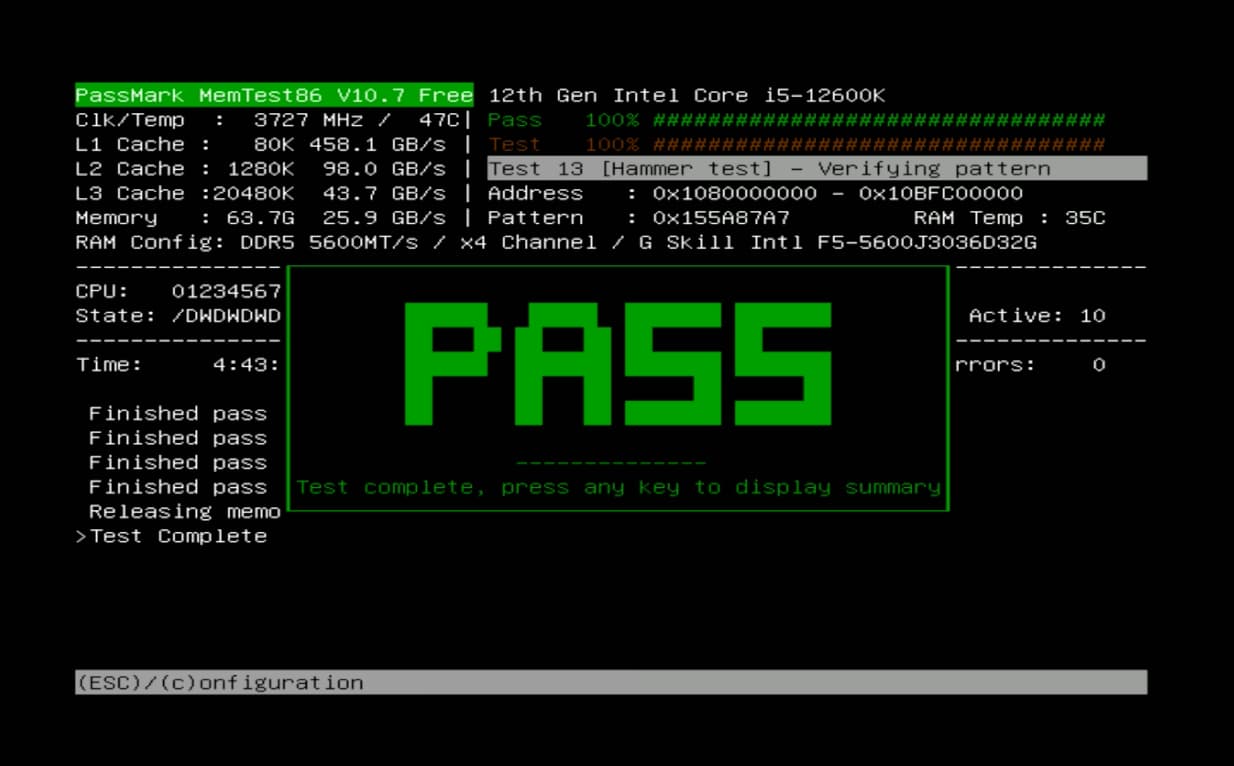 G.Skill Ripjaws S5 DDR5-5600 CL30-36-36-89 64GB (2x32GB)