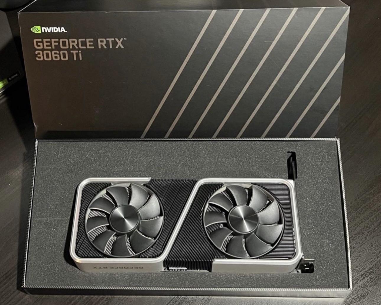 GeForce NVIDIA RTX 3060 Ti Founders Edition 8GB GDDR6 Graphics Card