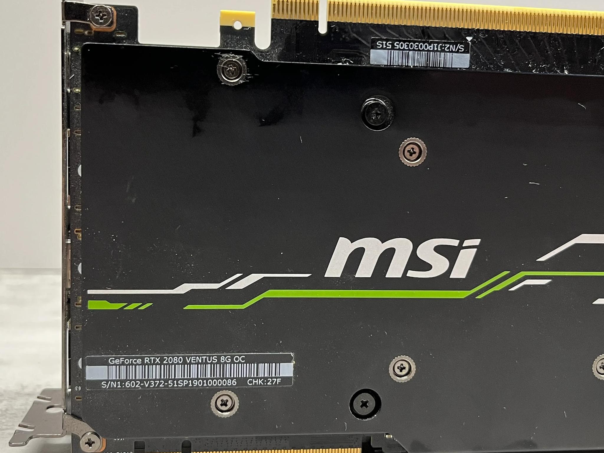 GeForce RTX 2080 VENTUS 8G OC