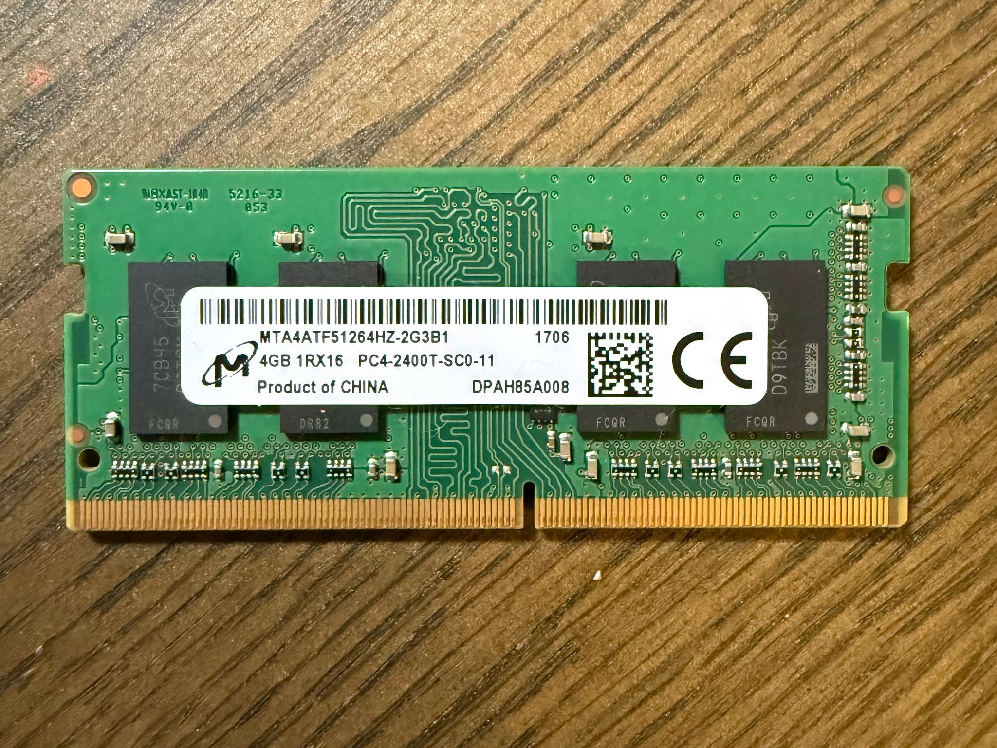 4GB DDR4 Laptop RAM