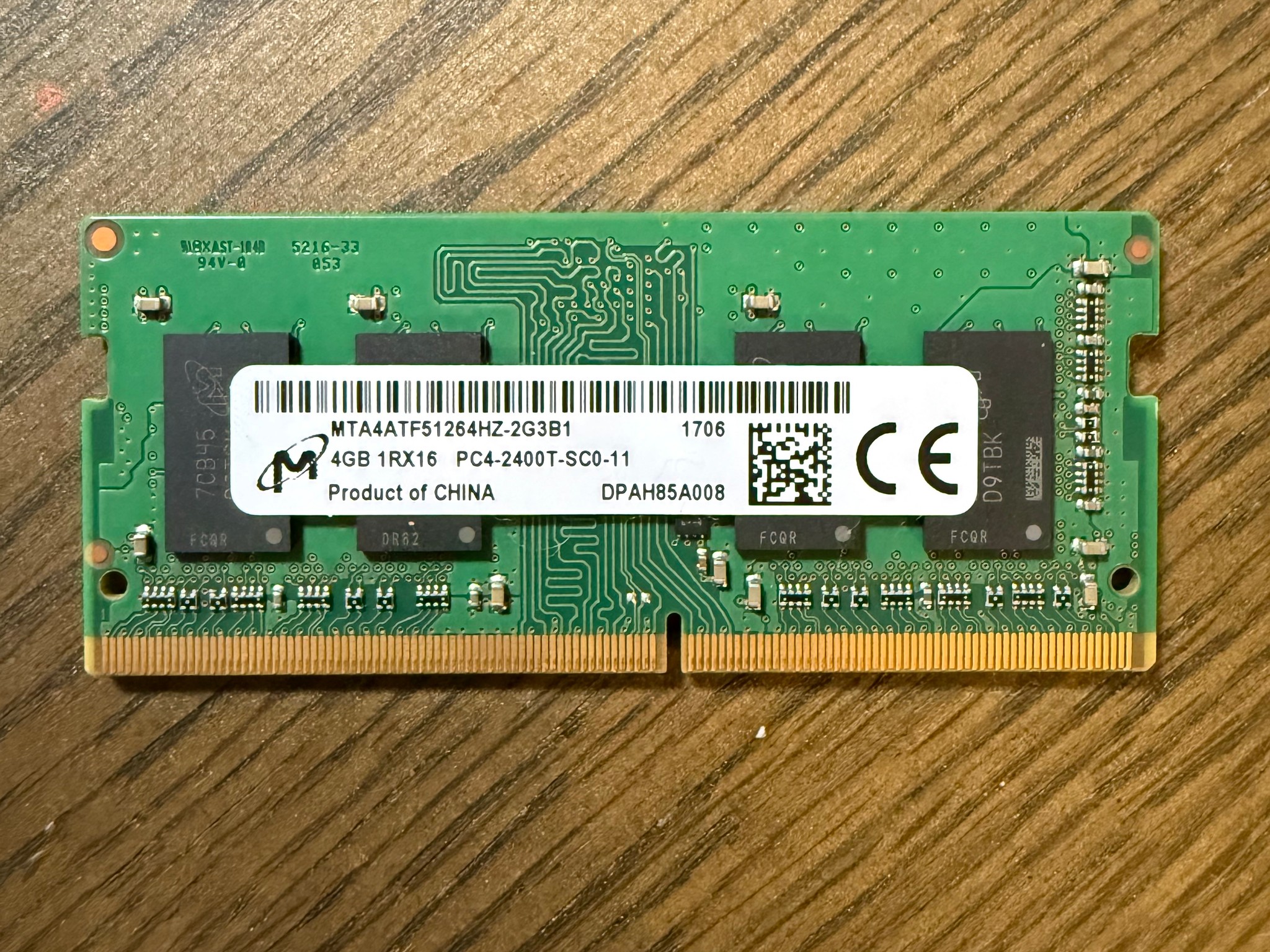 4GB DDR4 Laptop RAM