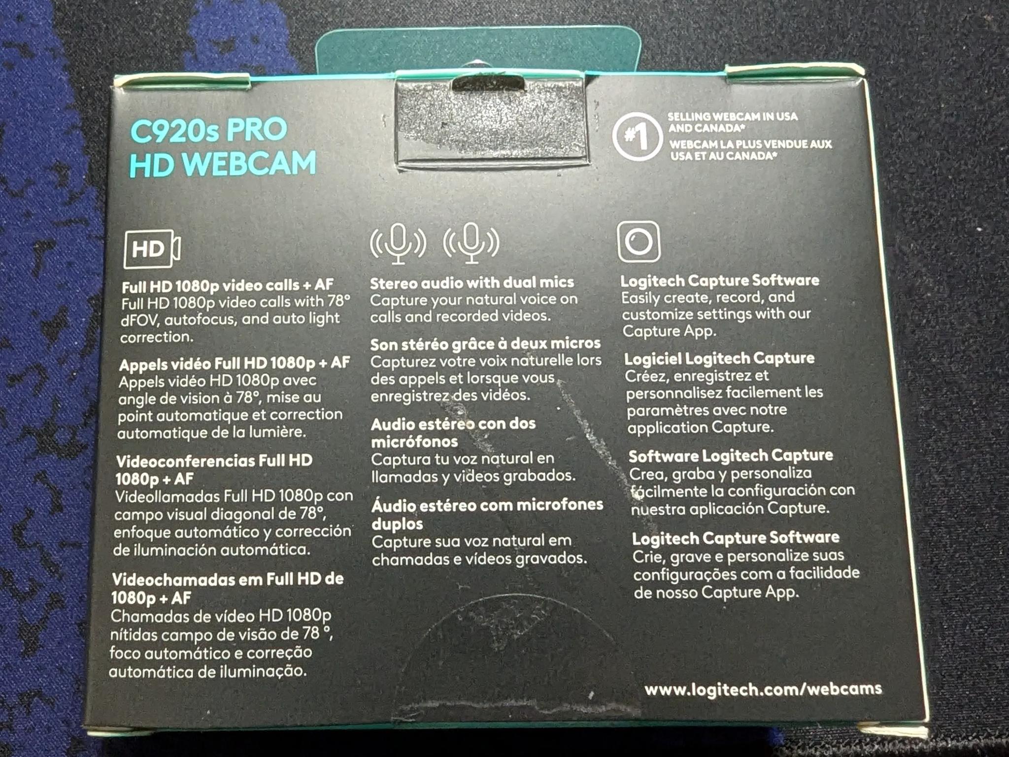 Logitech C920s Pro HD Webcam