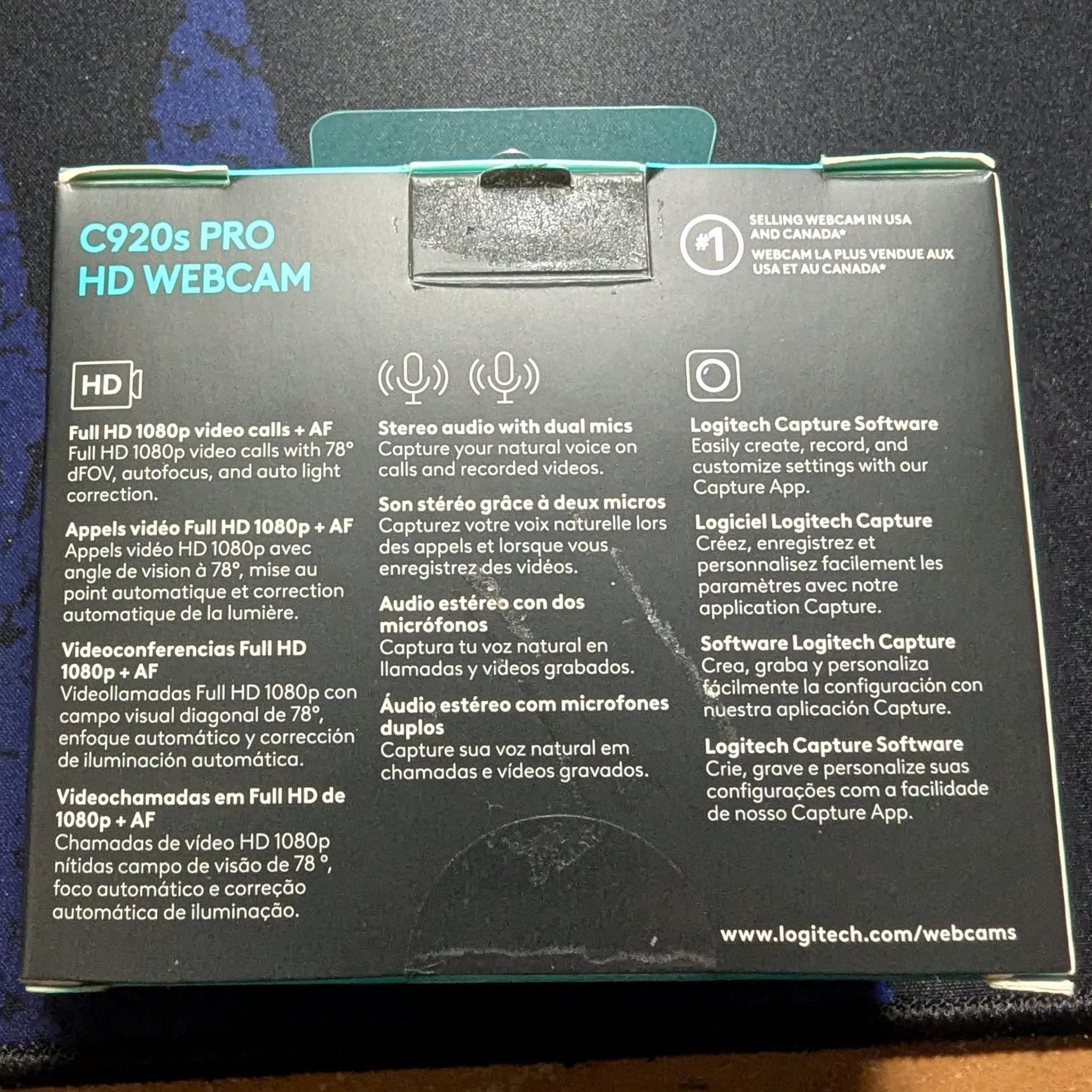 Logitech C920s Pro HD Webcam