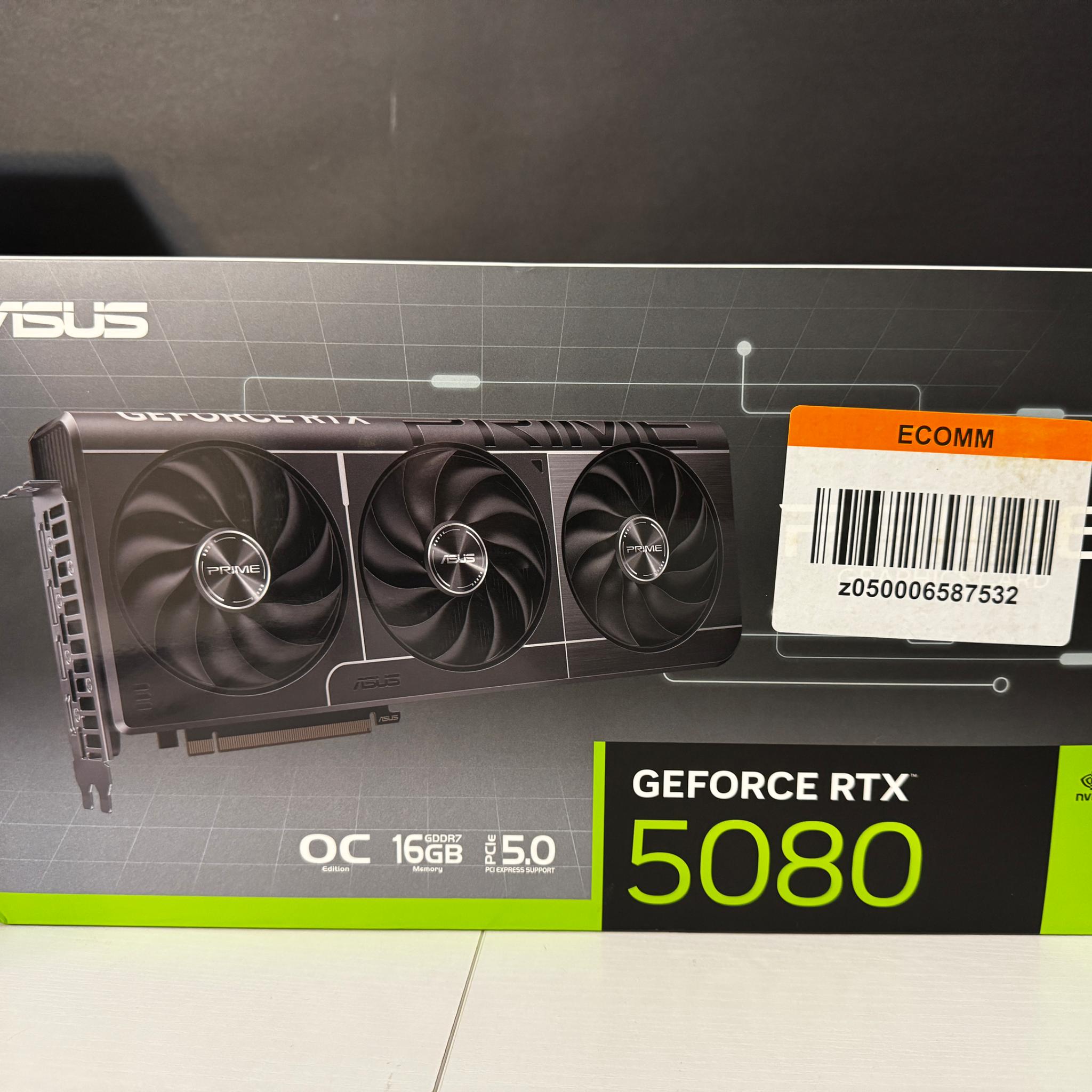 ASUS PRIME GeForce RTX™ 5080 16GB GDDR7 OC Edition