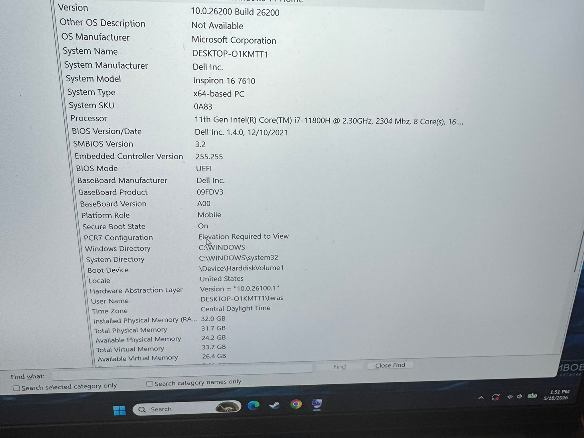 Great Laptop i7-1180H / RTX3060 / 32bg DDR4 - Inspiron 16 7610 touch pad is touchy