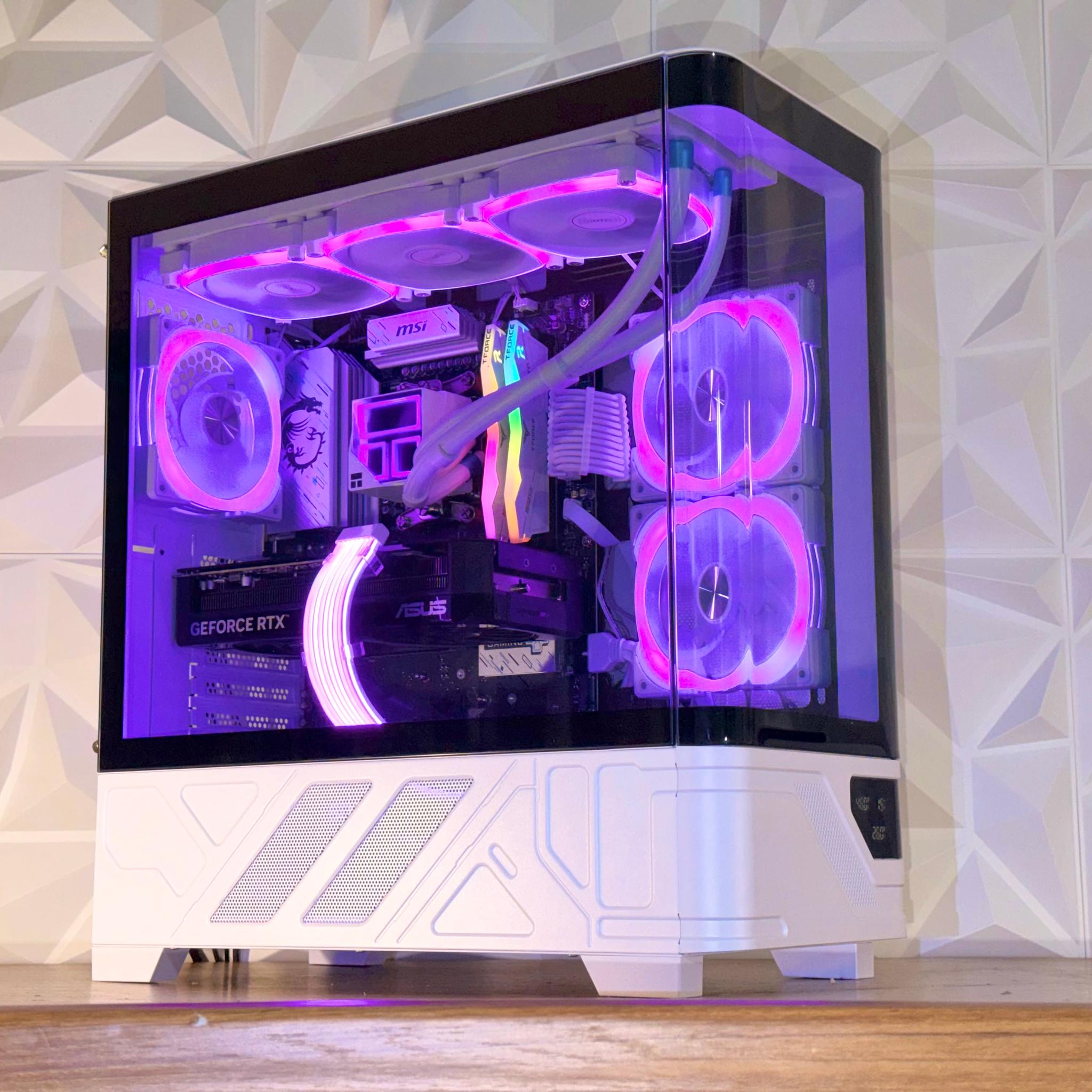 ❄️Ryzen 7600X3D + 9070XT/RTX 5070 |32GB DDR5| 1TB SSD | Windows 11 Pro ❄️ “AURORA CUBE” LCD PC