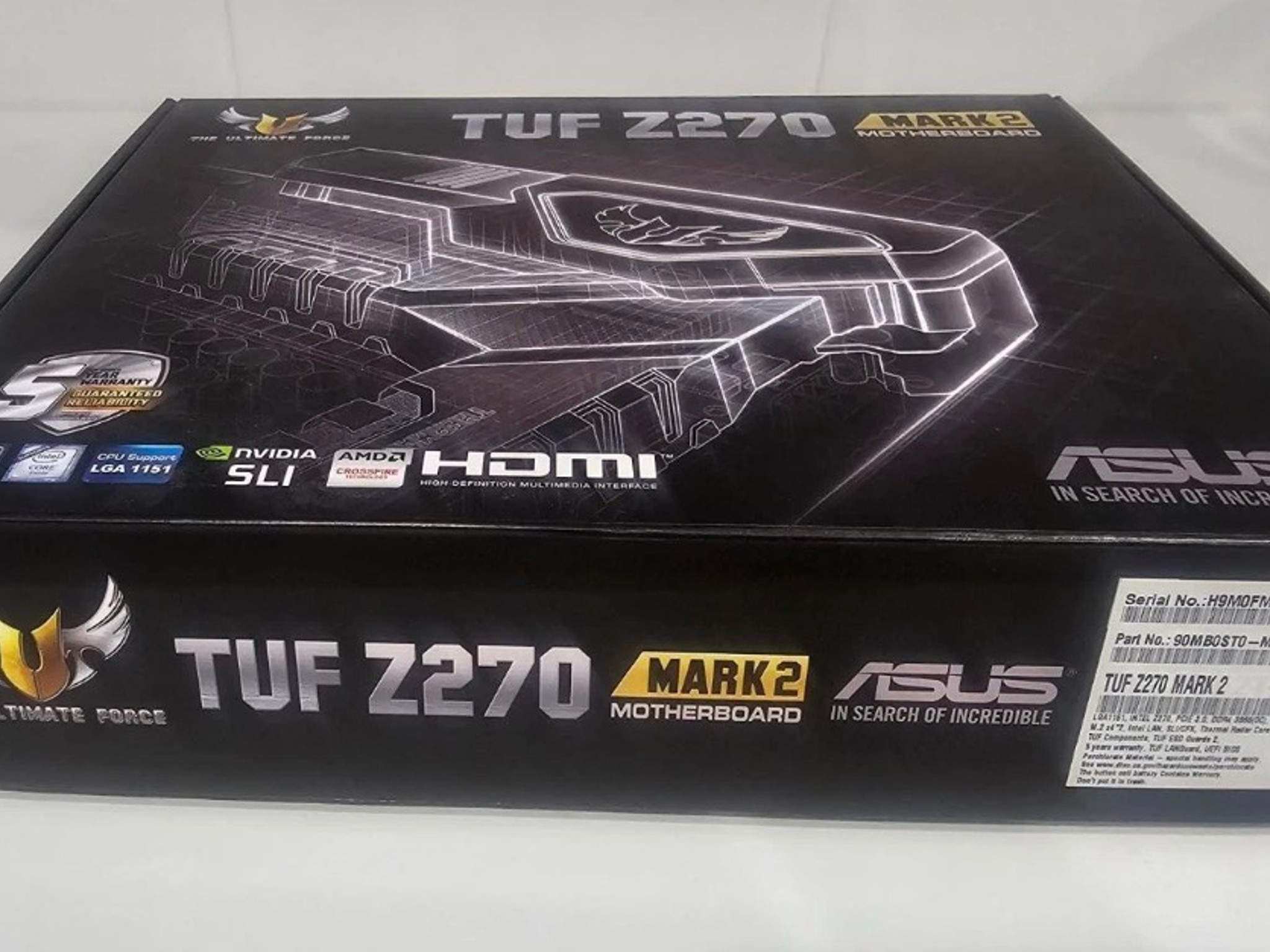 ASUS TUF Z270 Mark 2 LGA1151 DDR4 HDMI DVI M.2 USB 3.1 Z270 ATX Motherboard