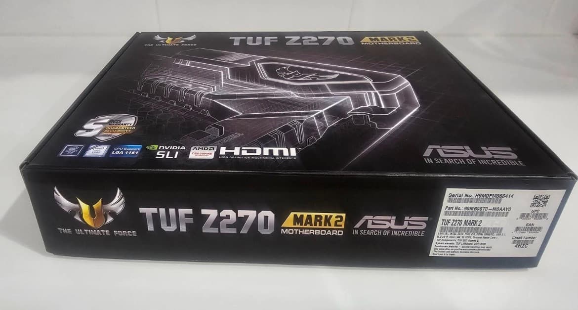ASUS TUF Z270 Mark 2 LGA1151 DDR4 HDMI DVI M.2 USB 3.1 Z270 ATX Motherboard