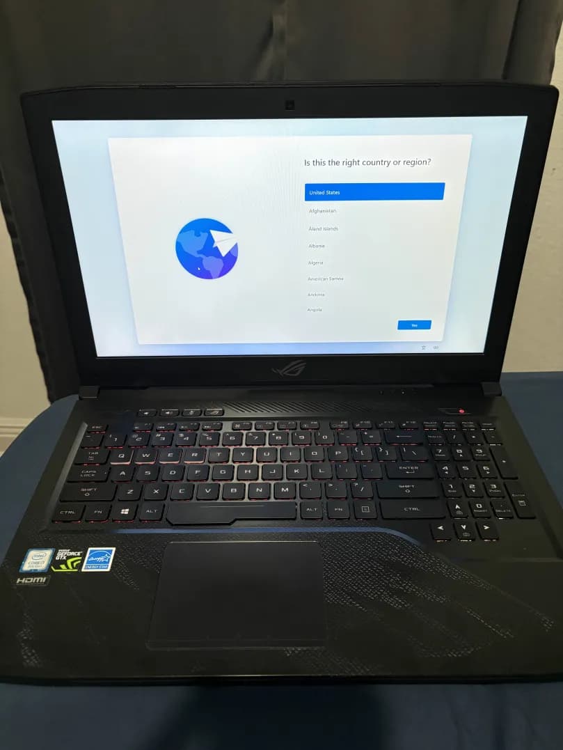 ASUS ROG Strix GL503GE Hero Edition Gaming Laptop 15.6" 120Hz i7-8750H GTX 1050 Ti 32GB RAM 1 TB