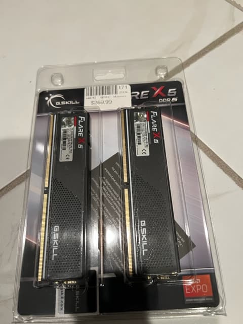 G.Skill Flare X5 Series 32GB (2 x 16GB) DDR5-6000 PC5-48000 CL36 Dual Channel Desktop Memory Kit