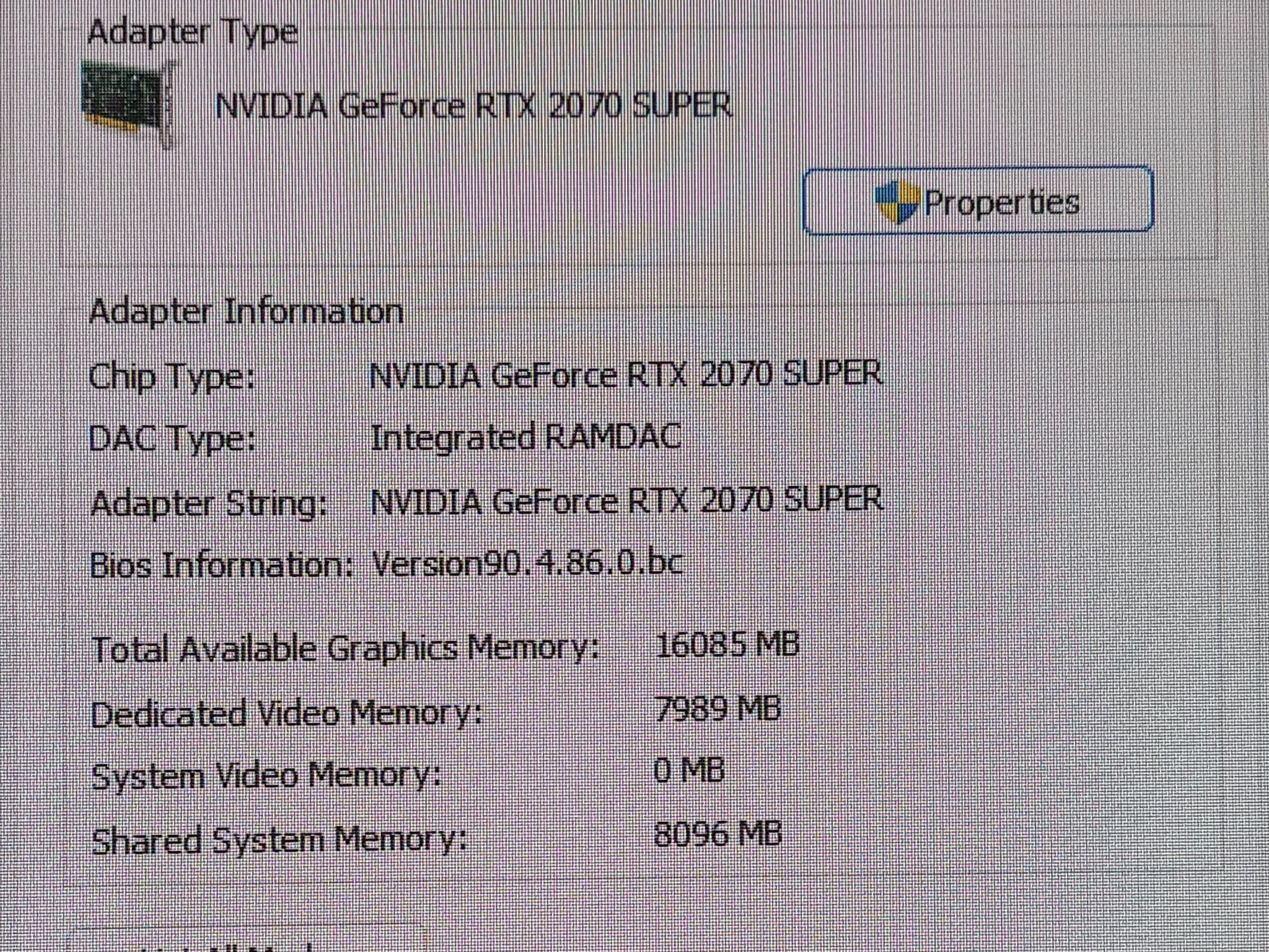 Alienware Aurora R7 desktop, i7-8700, RTX 2070 Super, 32GB DDR4, 800GB SSD