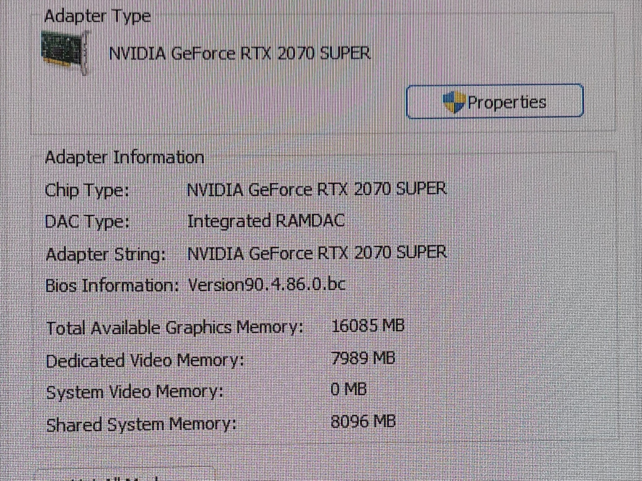 Alienware Aurora R7 desktop, i7-8700, RTX 2070 Super, 32GB DDR4, 800GB SSD