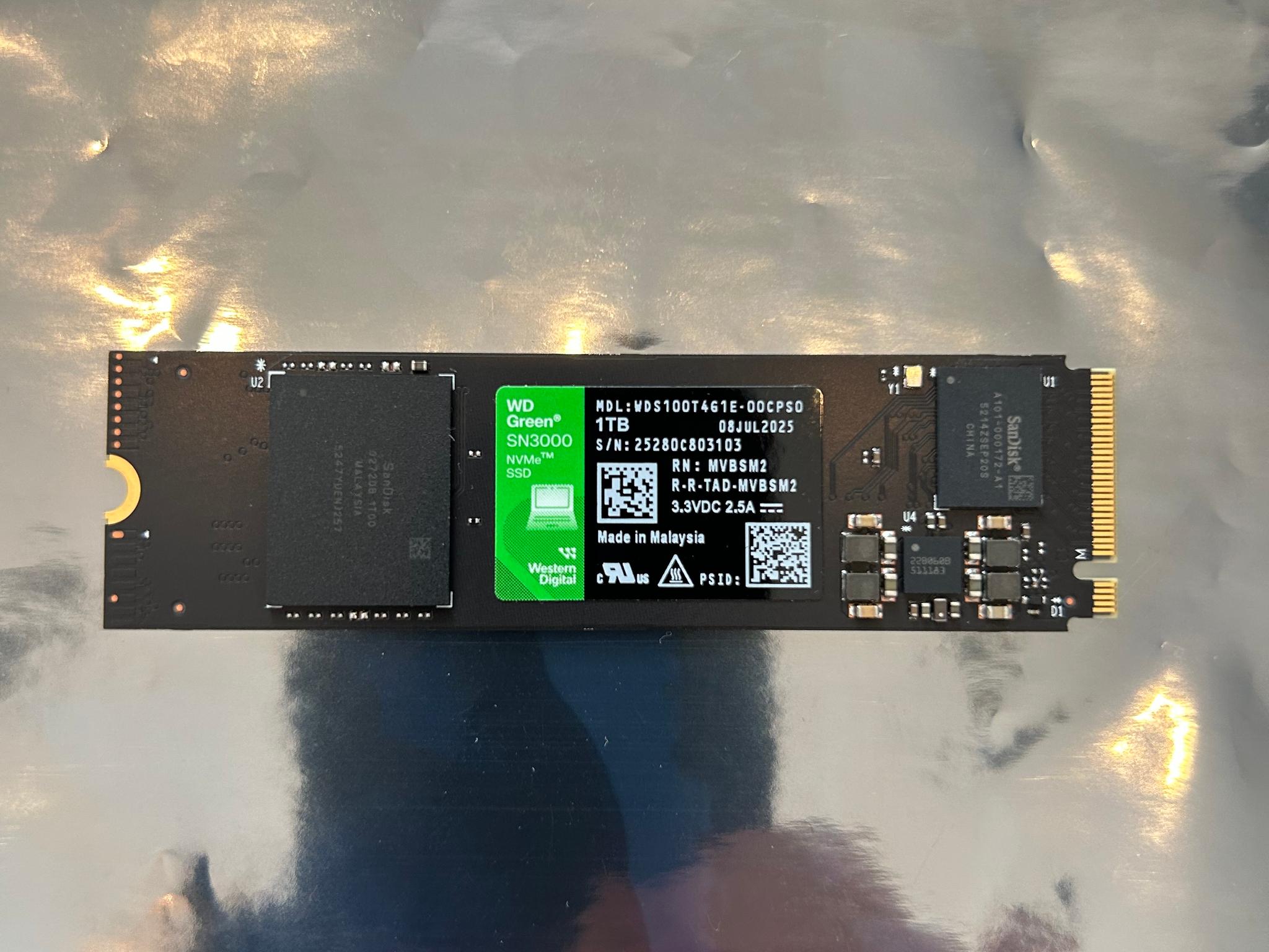WD Green SN3000 1TB Gen4