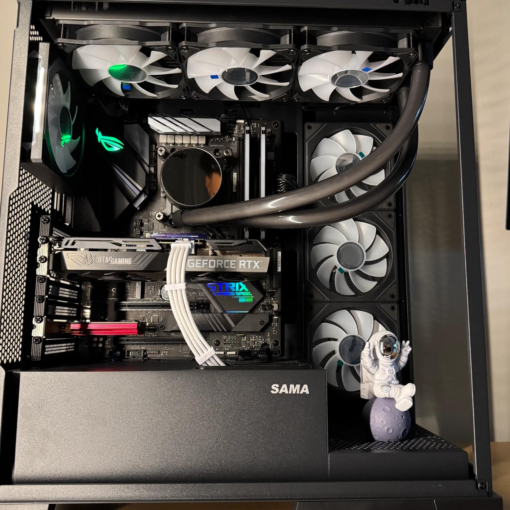🖤BLACKOUT🖤 Zotac RTX 3060 TI|Ryzen 7 5700X3D|32GB RAM|1TB M.2||WIFI|ARGB Fans + Cooler|