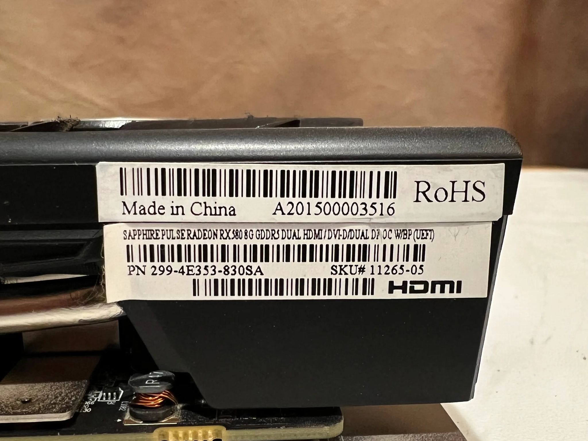 Like new RX 580 8GB Sapphire Radeon Pulse graphic card