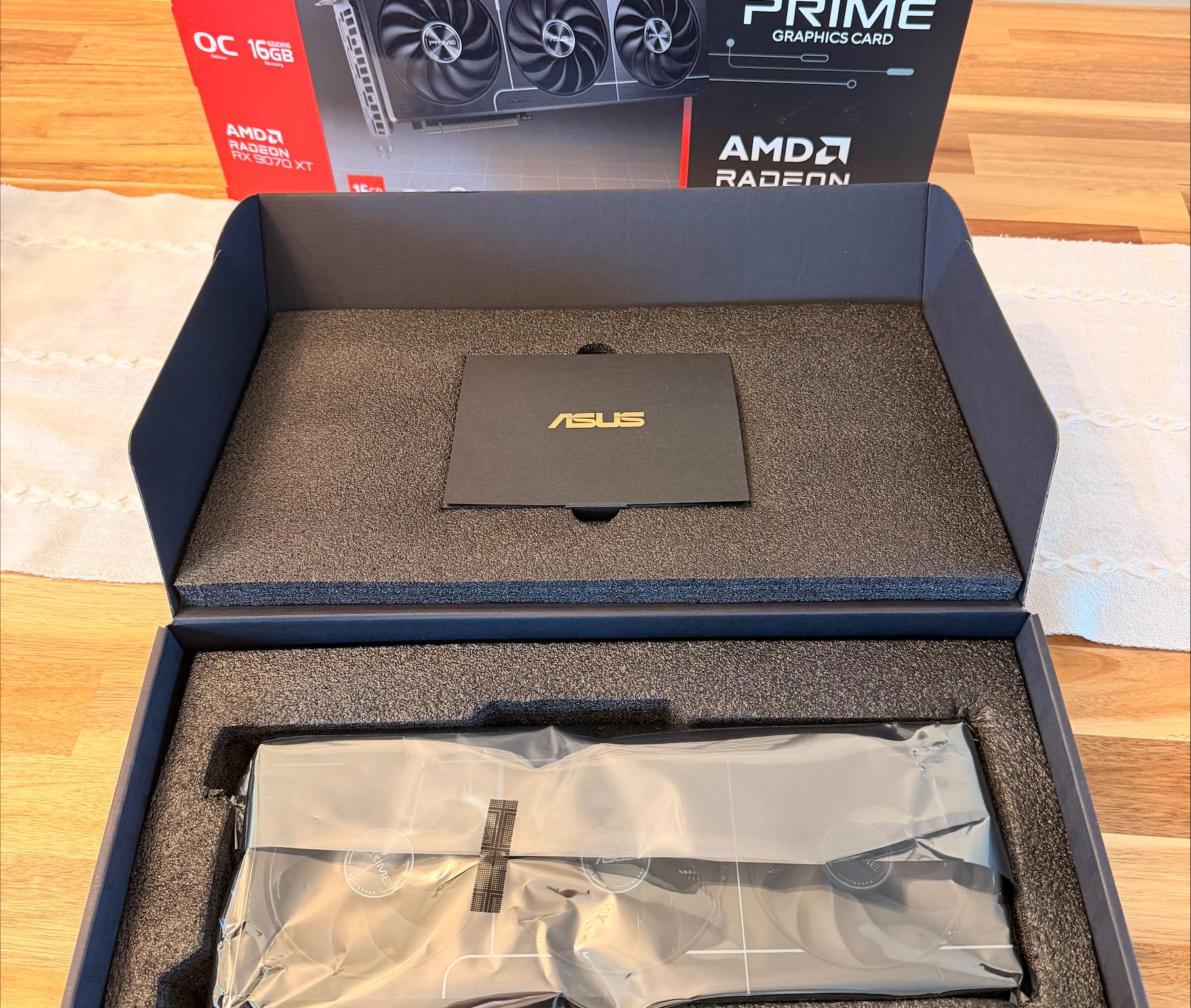 AMD Radeon ASUS Prime RX 9070XT 16GB OC, Brand New
