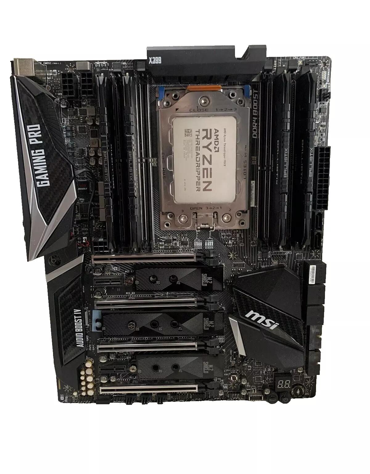 AMD ryzen threadripper 1950x, MSI X399 GAMING PRO CARBON AC, Corsair 240mm AIO